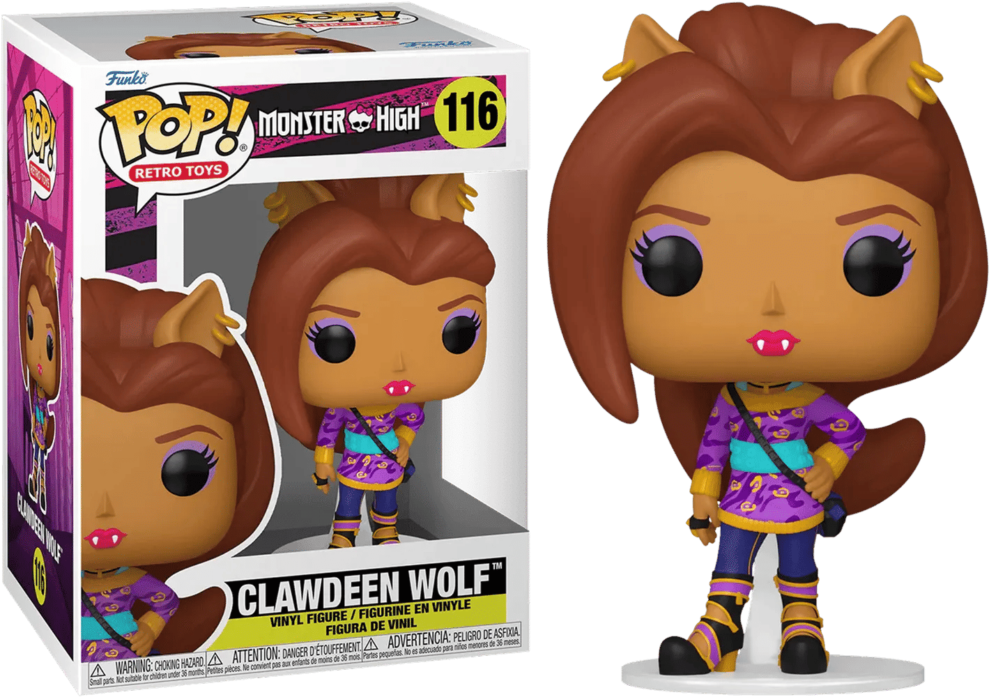 Funko Monster High - Clawdeen Wolf with Bag Pop! Vinyl
