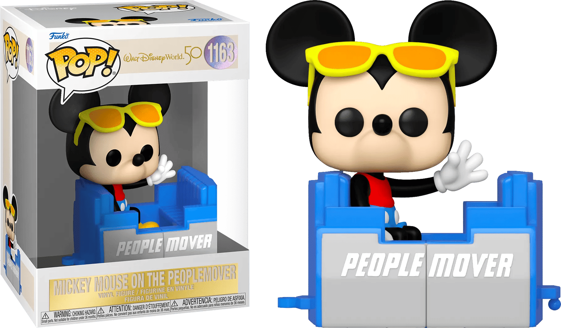 Funko Disney World - Mickey Mouse on People Mover 50th Anniversary Pop! Vinyl