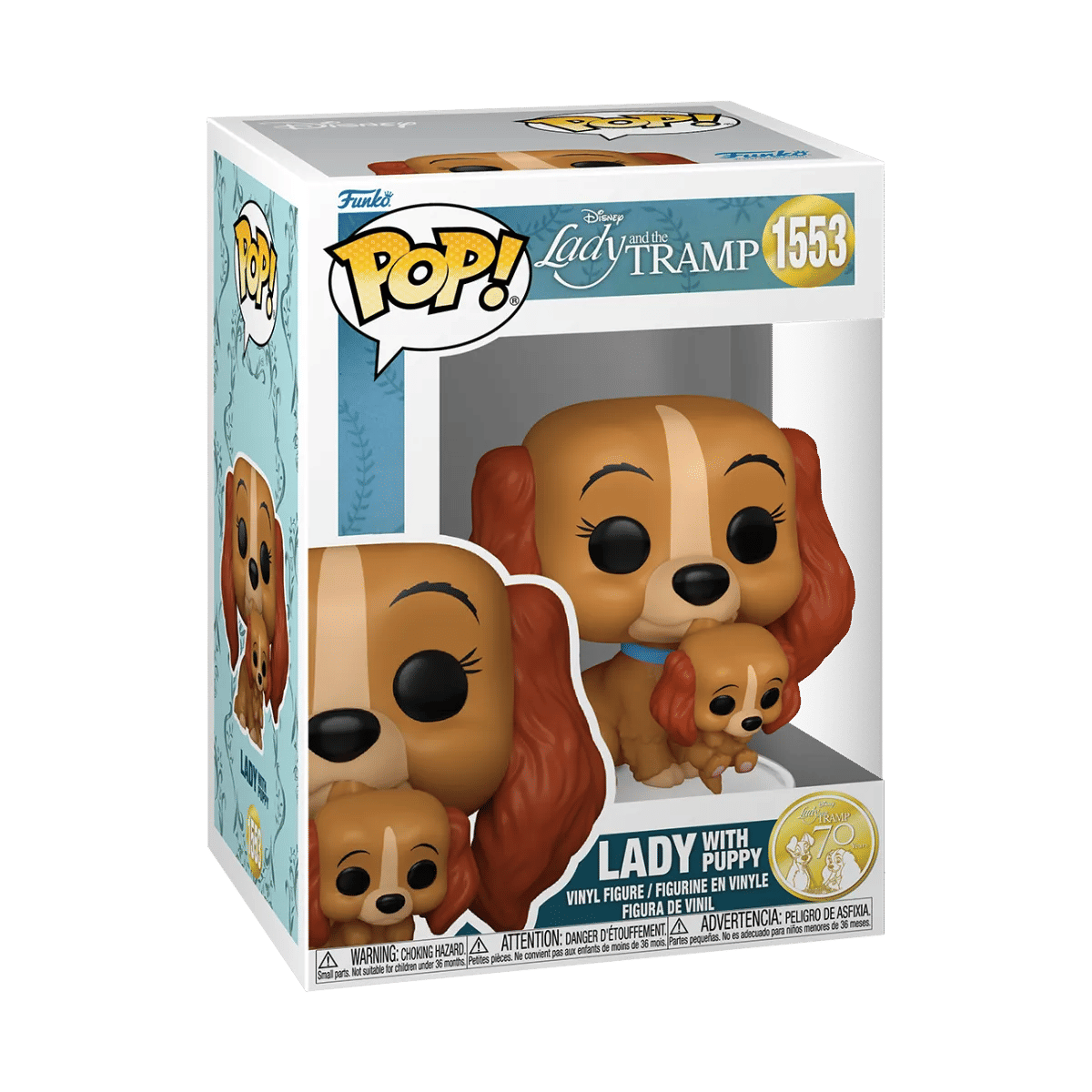 Funko Lady & The Tramp: 70th Anniversary - Lady with Puppy Pop! Vinyl