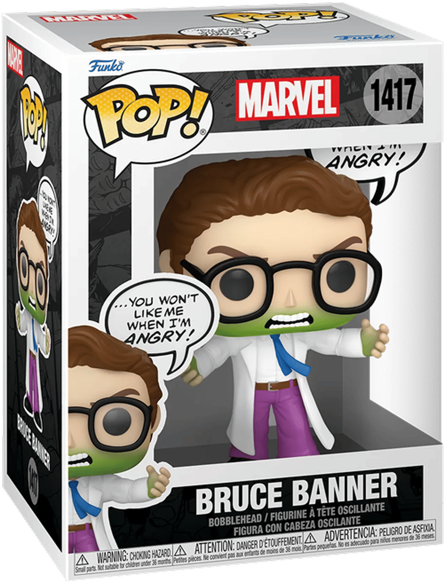 Funko Marvel Comics - Bruce Banner "You Won't Like Me When I'm Angry" Pop! Vinyl