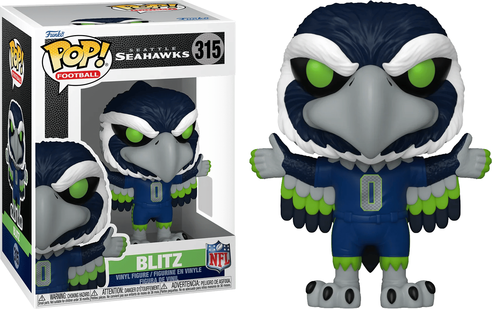 Funko NFL: Mascots - Seattle Seahawks Blitz Pop! Vinyl