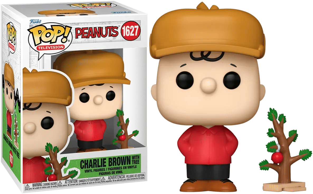 Funko Peanuts - Charlie Brown with Tree Holiday Pop! Viny