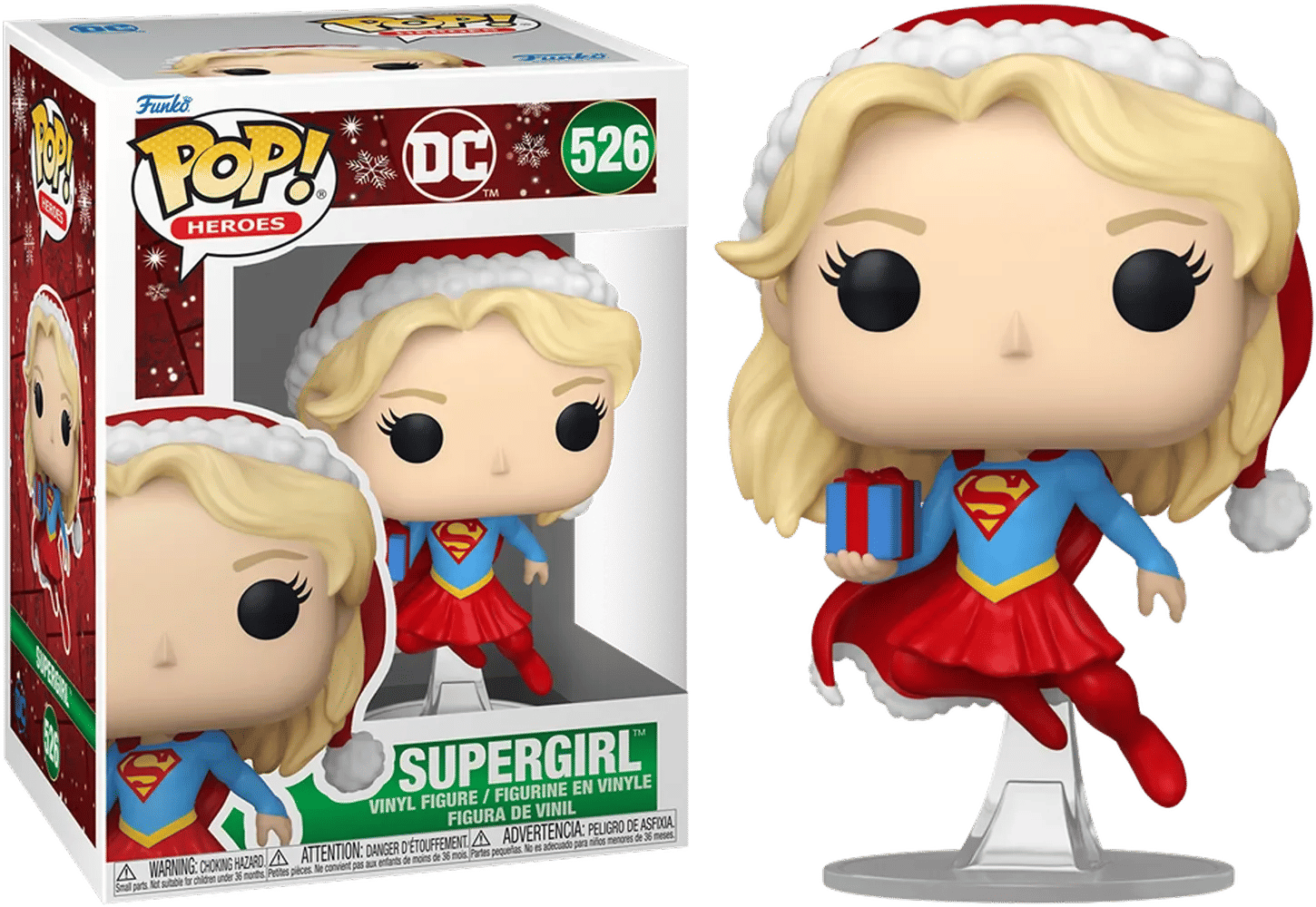 Funko DC Comics - Supergirl with Gift Holiday Pop! Pop! Vinyl
