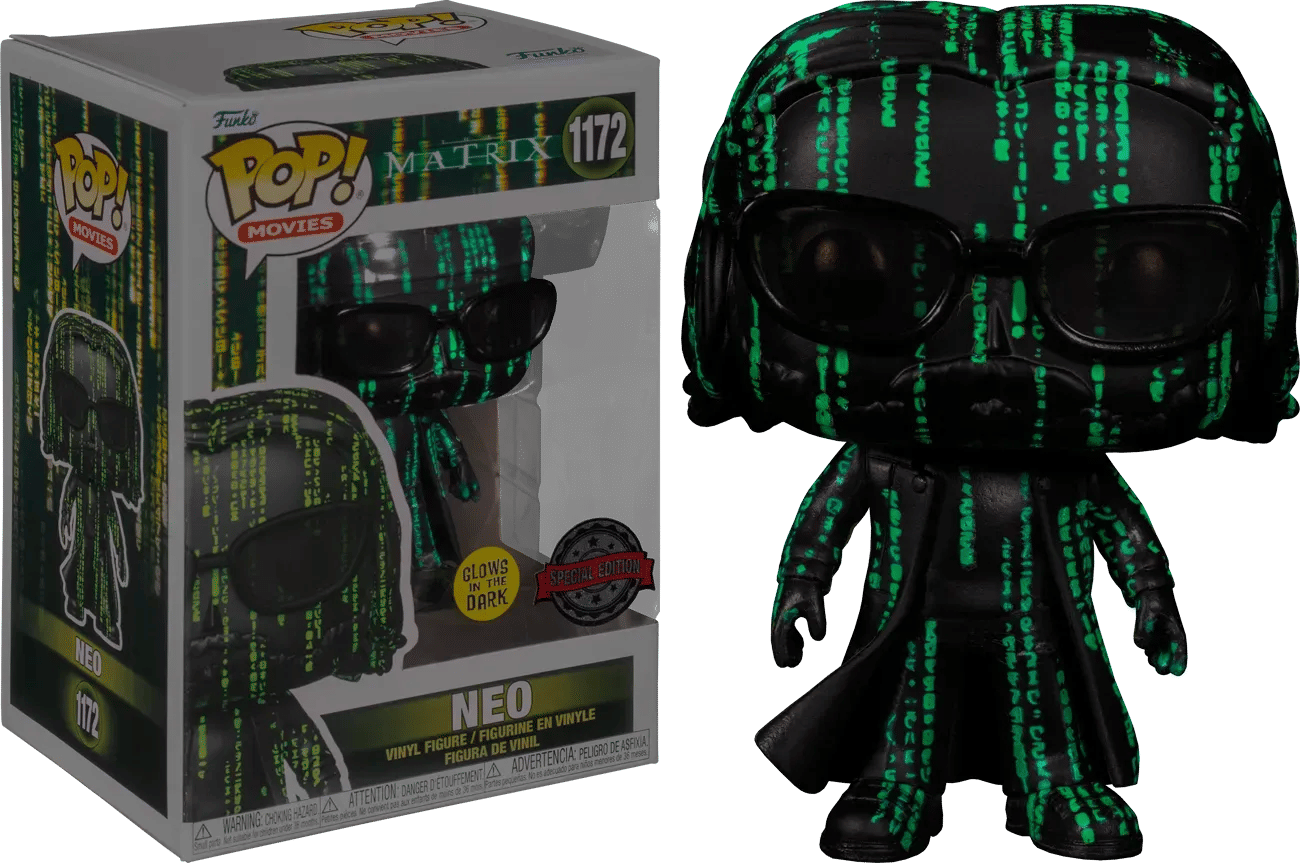 Funko The Matrix Resurrections - Neo in the Matrix Glow US Exclusive Pop! Vinyl [RS]