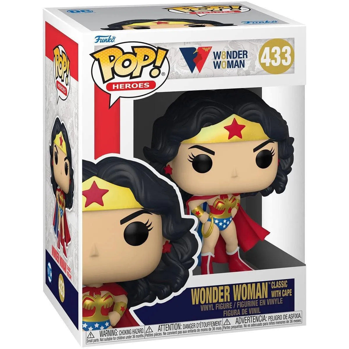 Funko Wonder Woman - Classic with Cape 80th Anniversary Pop! Vinyl