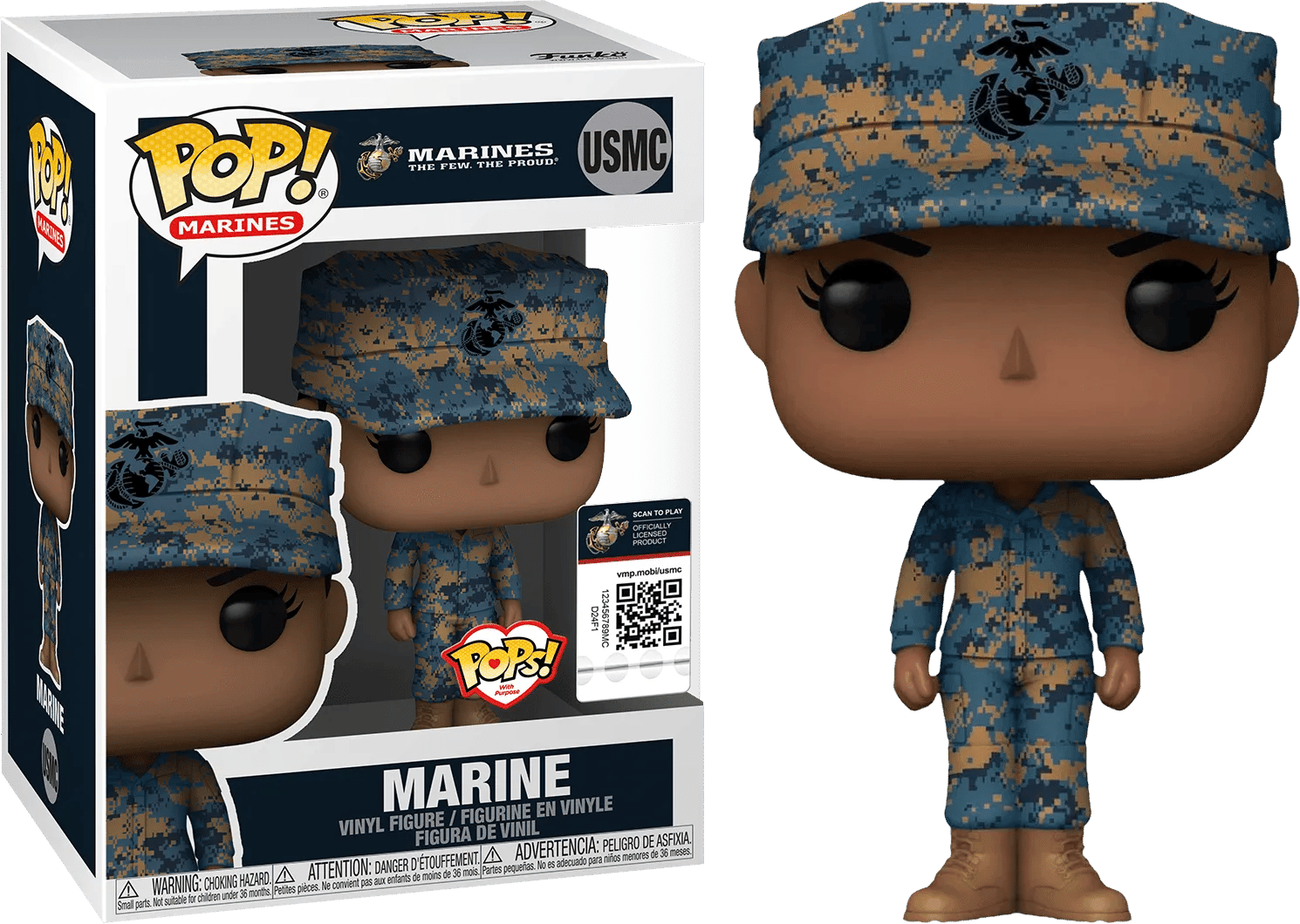 Funko US Military: Marines - Female African American Pop! Vinyl