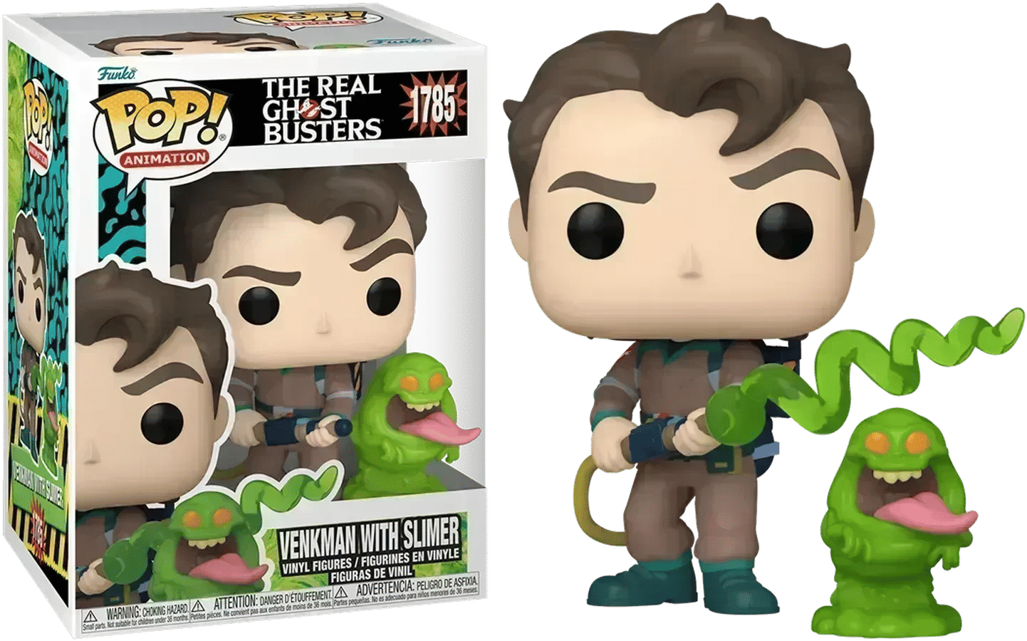 Funko The Real Ghostbusters (TV'86) - Venkman with Slimer Pop! Vinyl