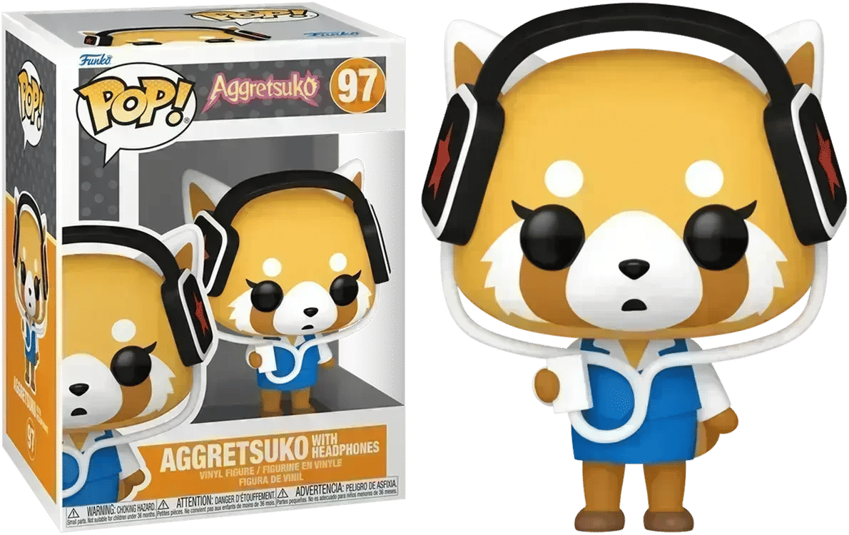 Funko Aggretsuko - Aggretsuko with Headphones Pop! Vinyl