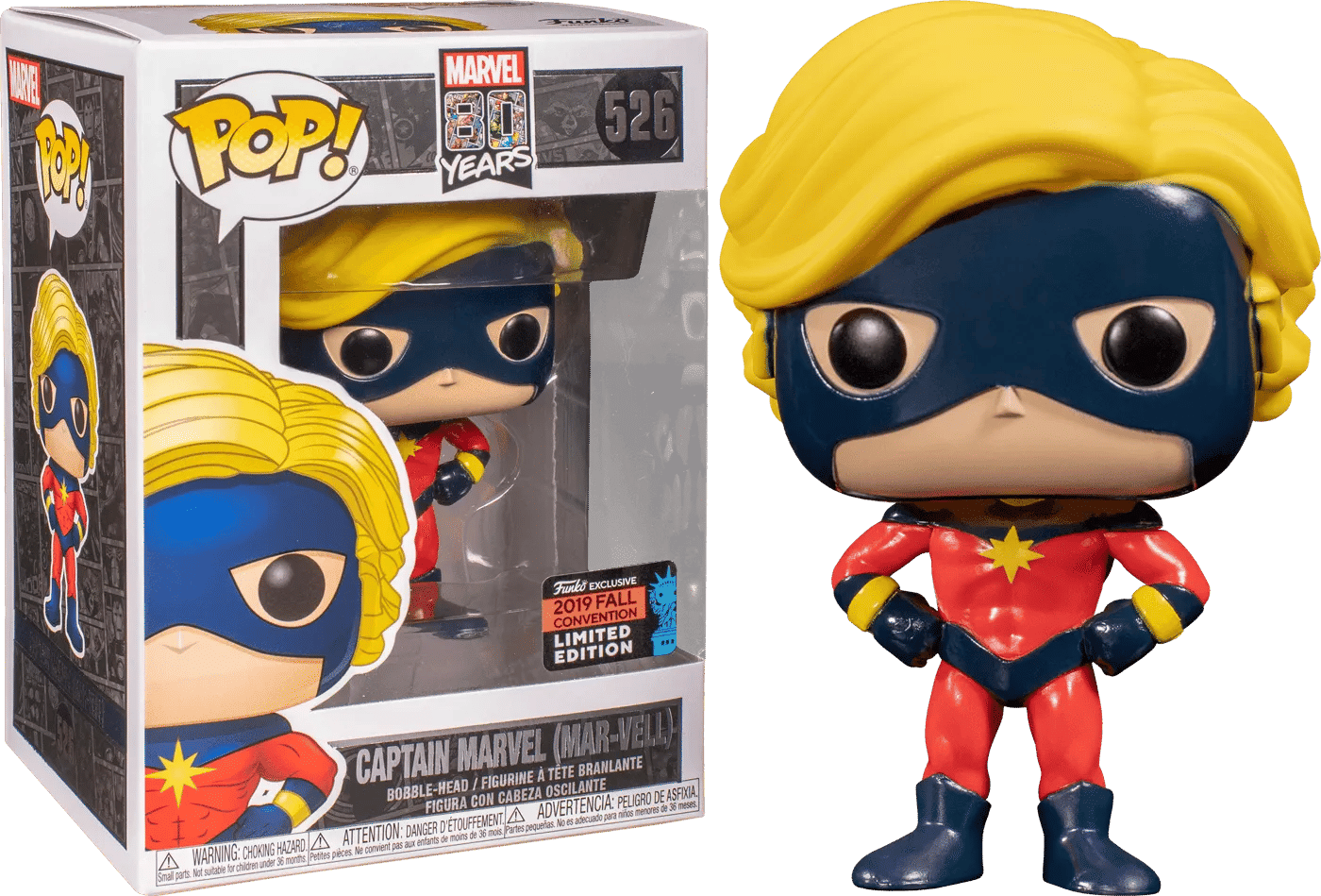 Funko Marvel - Mar - Vell 1st Appearance 80th Anniversary NYCC 2019 US Exclusive Pop! Vinyl