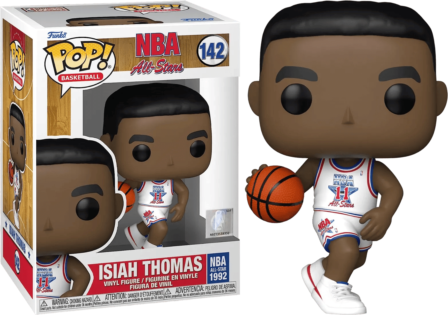 Funko NBA: Legends - Isiah Thomas White All Star Uni 92 Pop! Vinyl