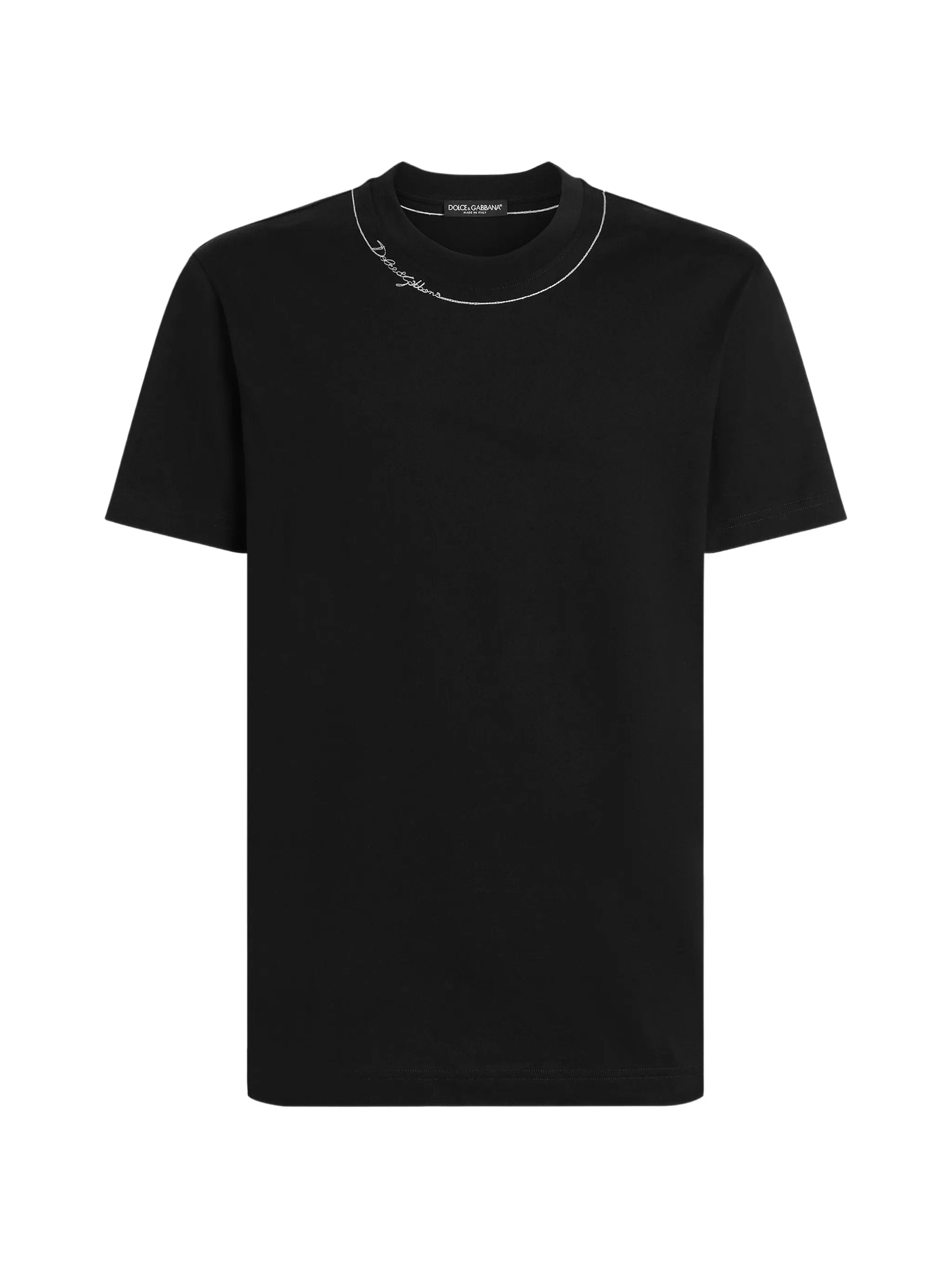 Dolce & Gabbana cotton t - shirt with embroidery