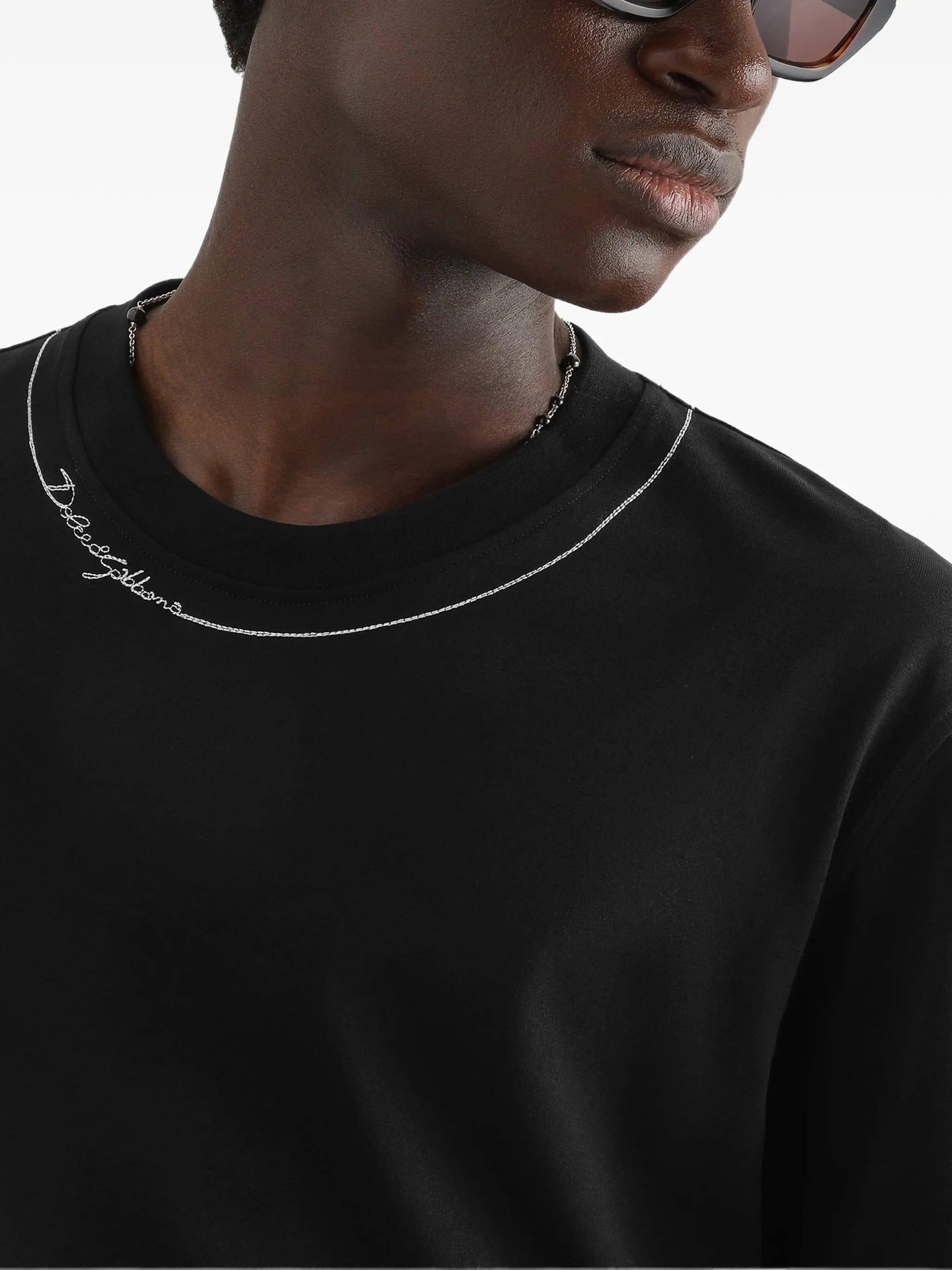 Dolce & Gabbana cotton t - shirt with embroidery