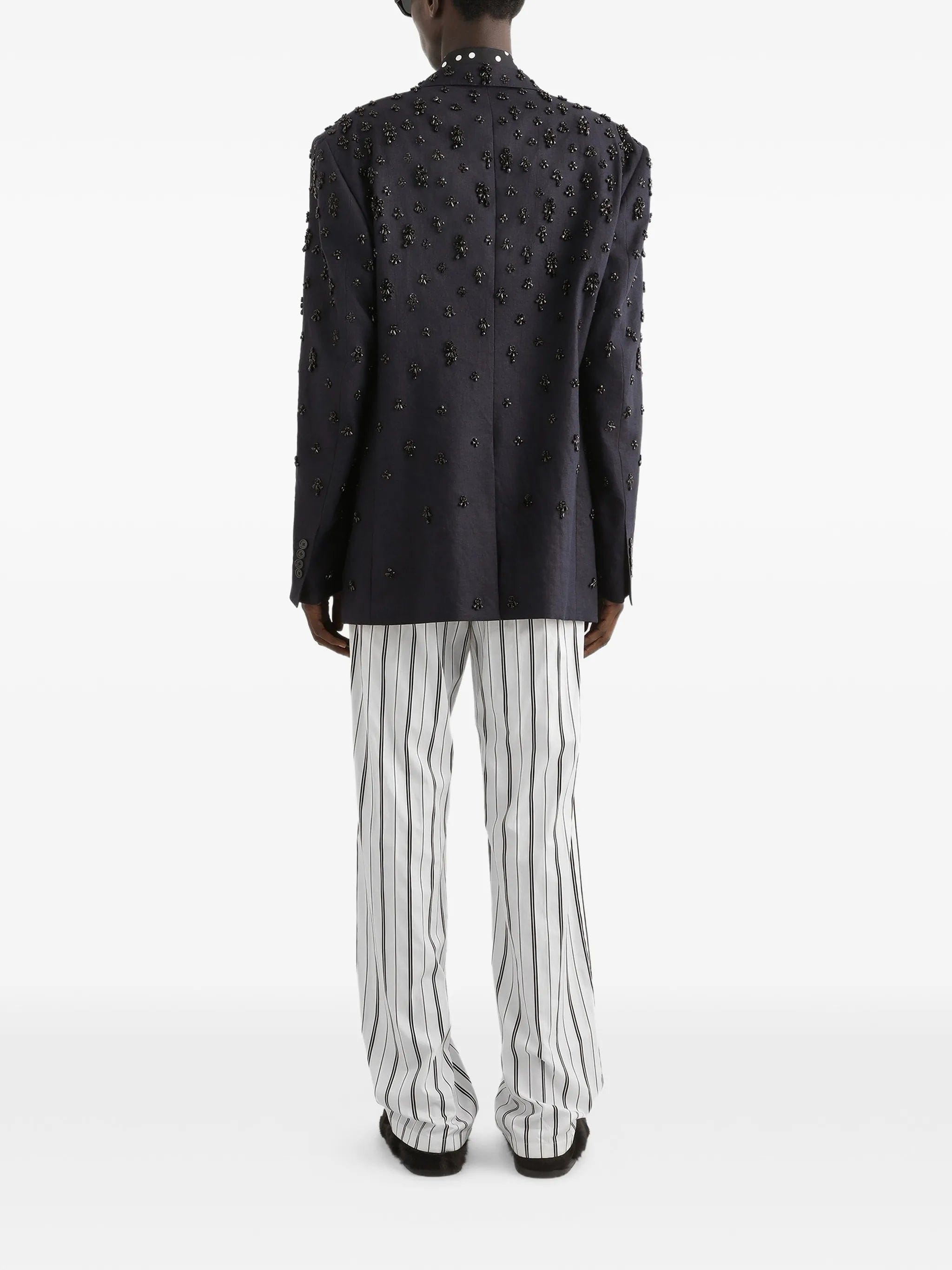 Dolce & Gabbana Striped Fabric Trousers