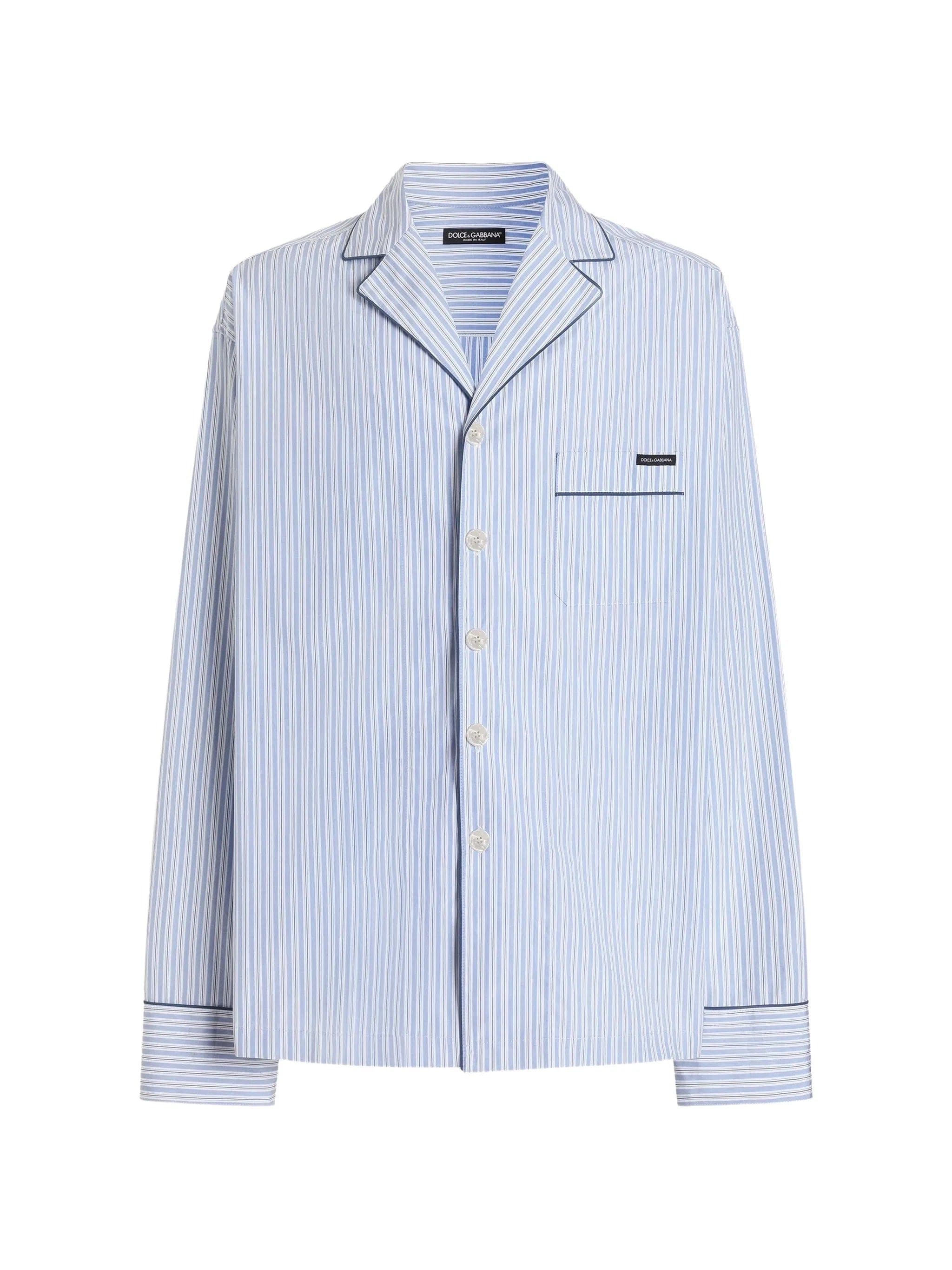 Dolce & Gabbana striped piped shirt