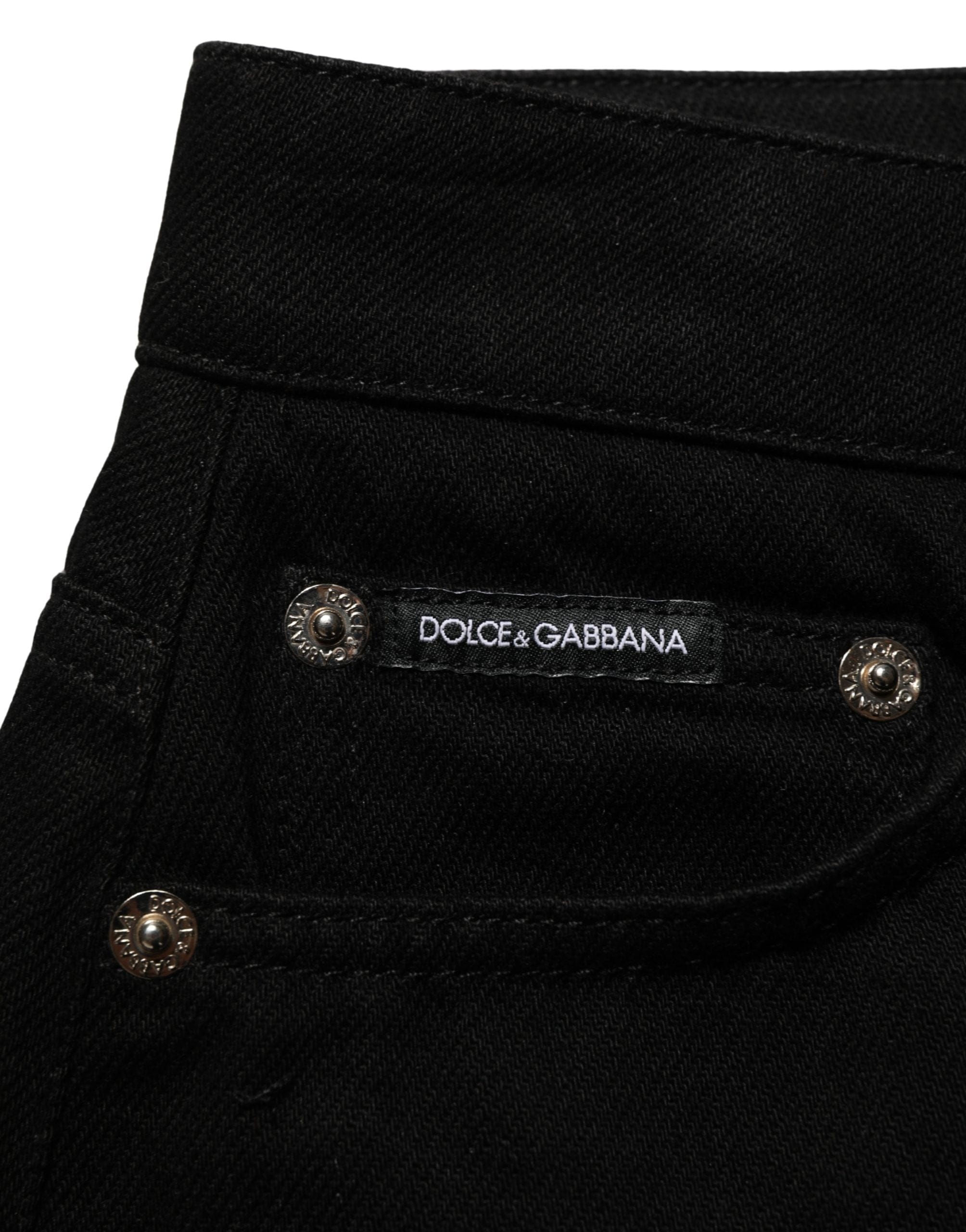 Dolce & Gabbana Cotton Mid Rise blue Hot Pants Women's Shorts