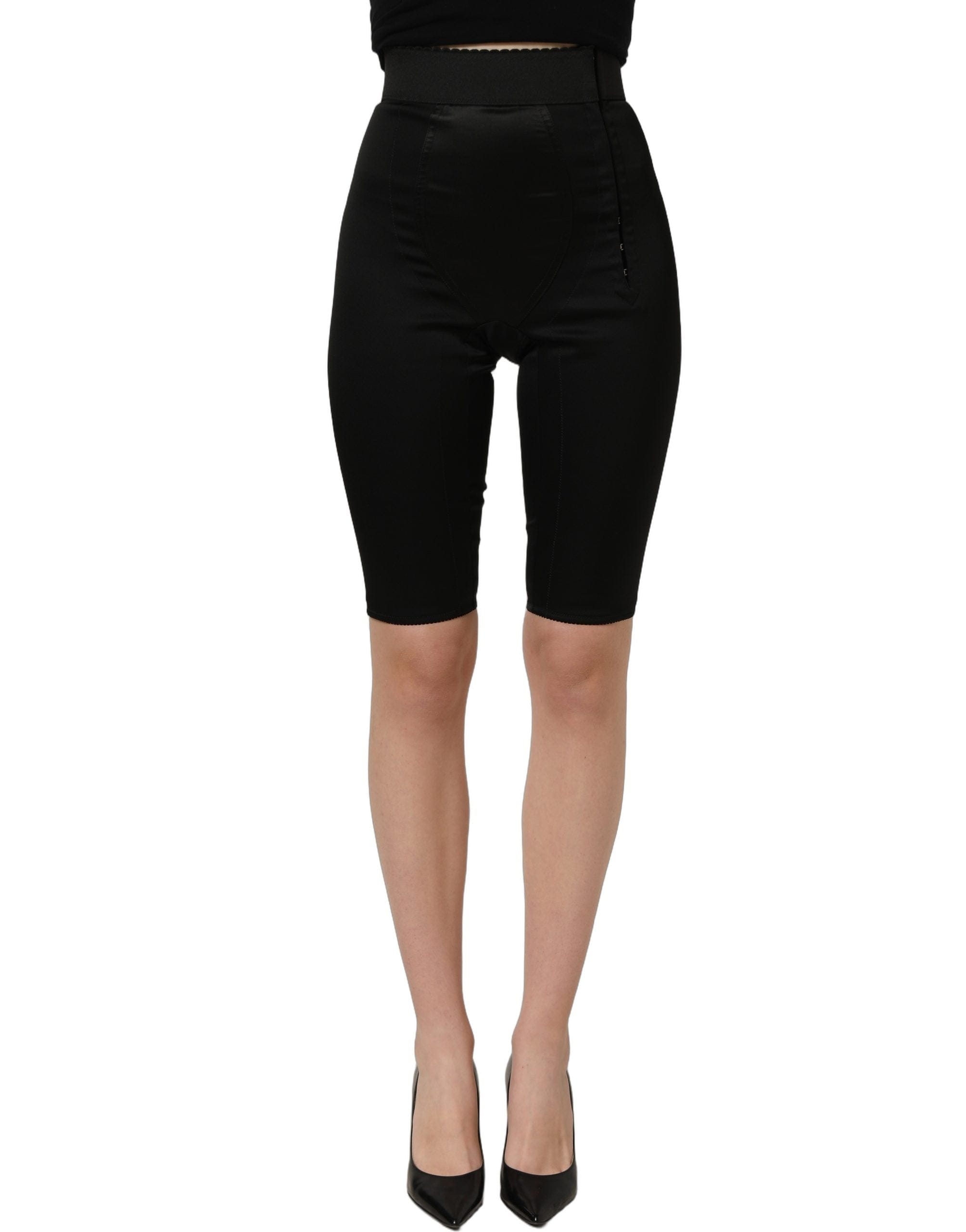 Dolce & Gabbana Nylon HighWaist Elastic Waistband Women's Shorts