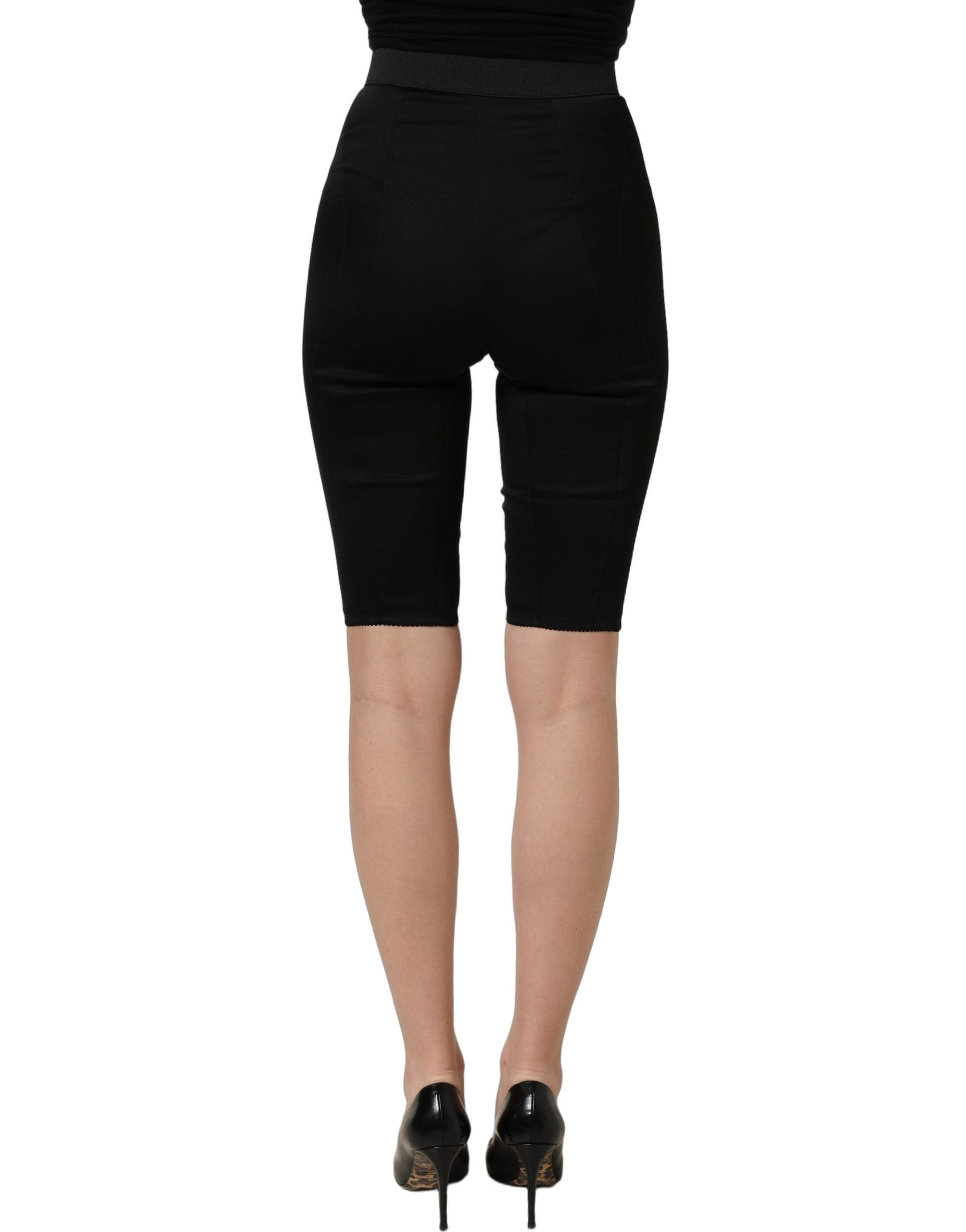 Dolce & Gabbana Nylon HighWaist Elastic Waistband Women's Shorts