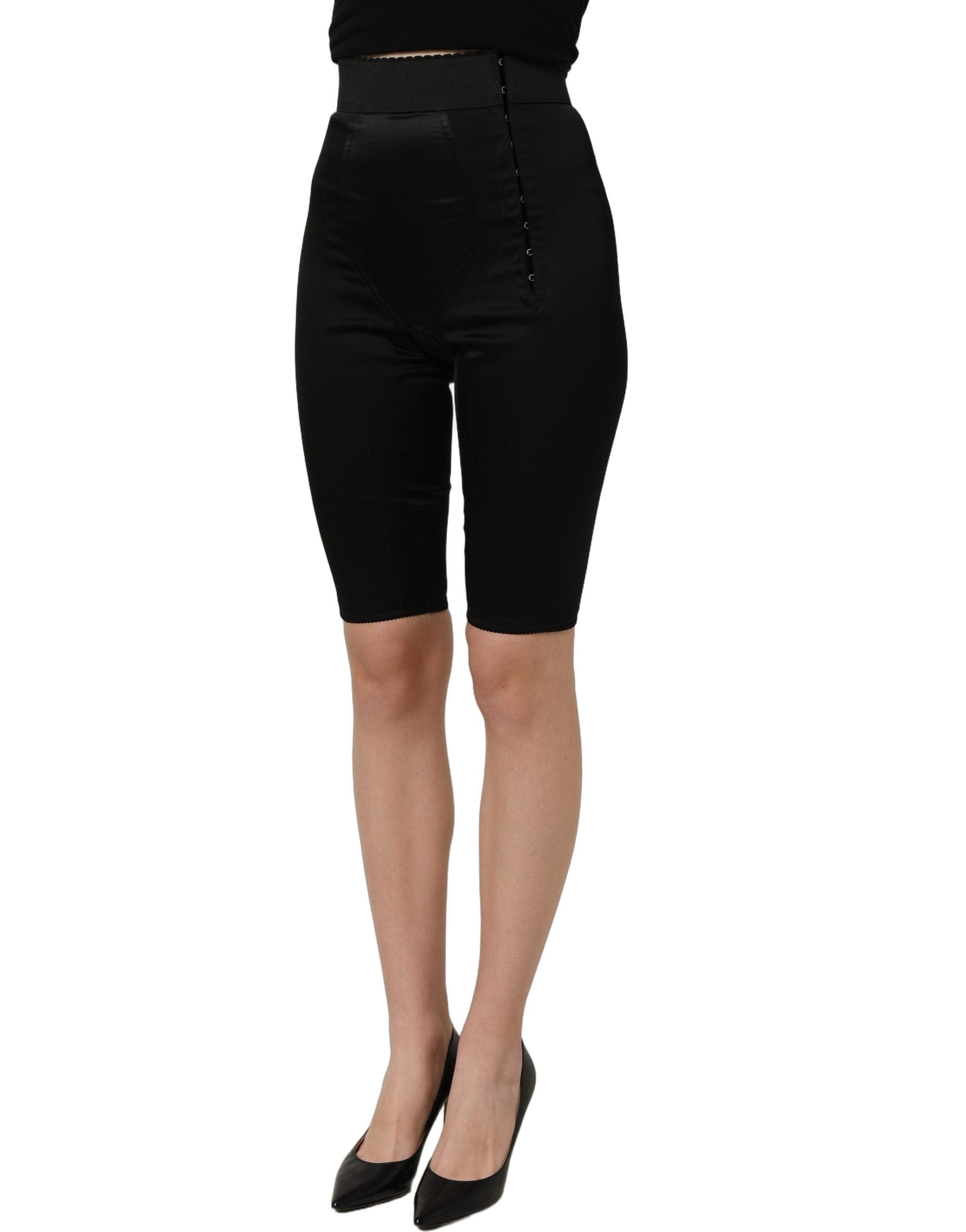 Dolce & Gabbana Nylon HighWaist Elastic Waistband Women's Shorts