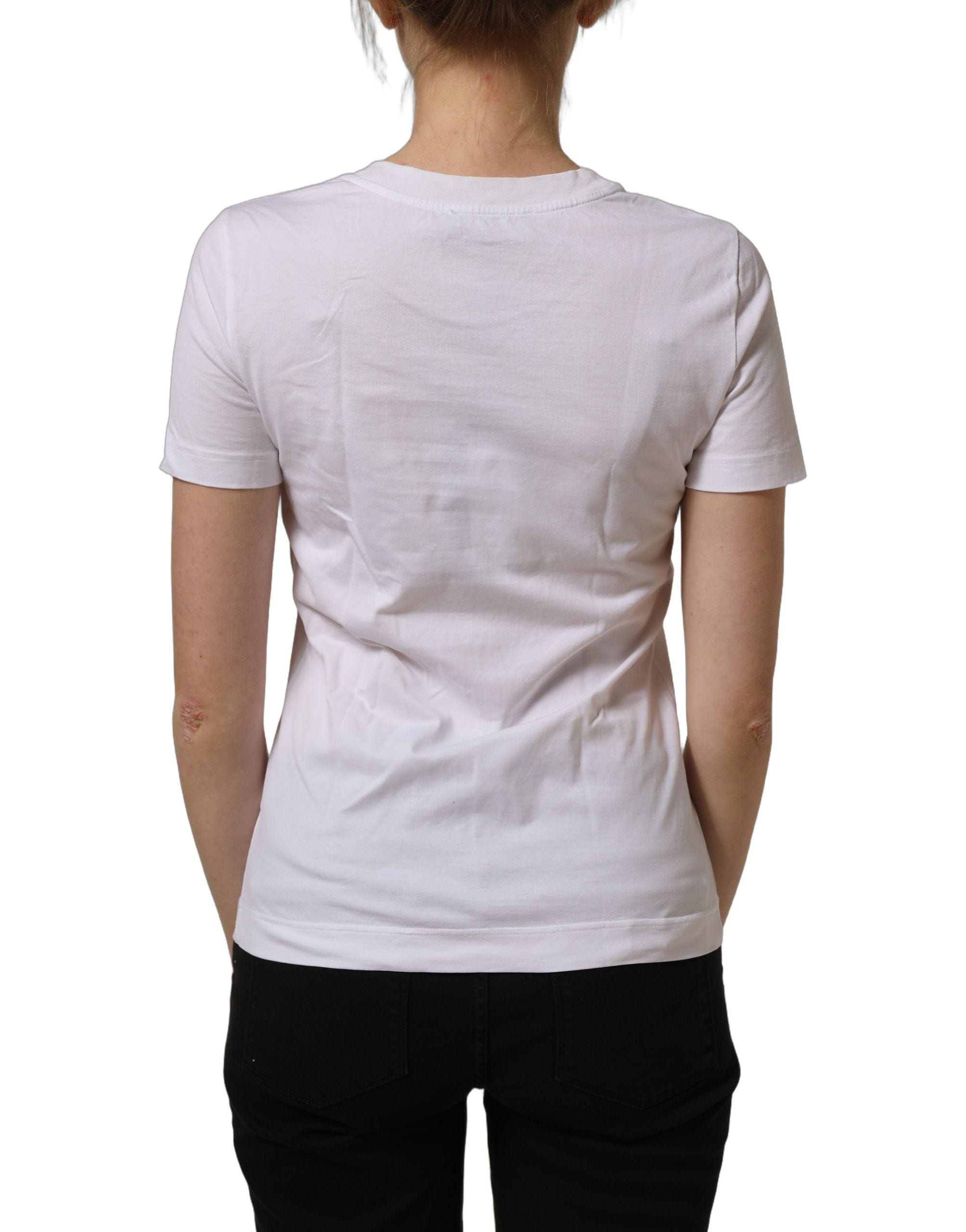 Dolce & Gabbana Cotton Patch Crew Neck Women's T - shirt