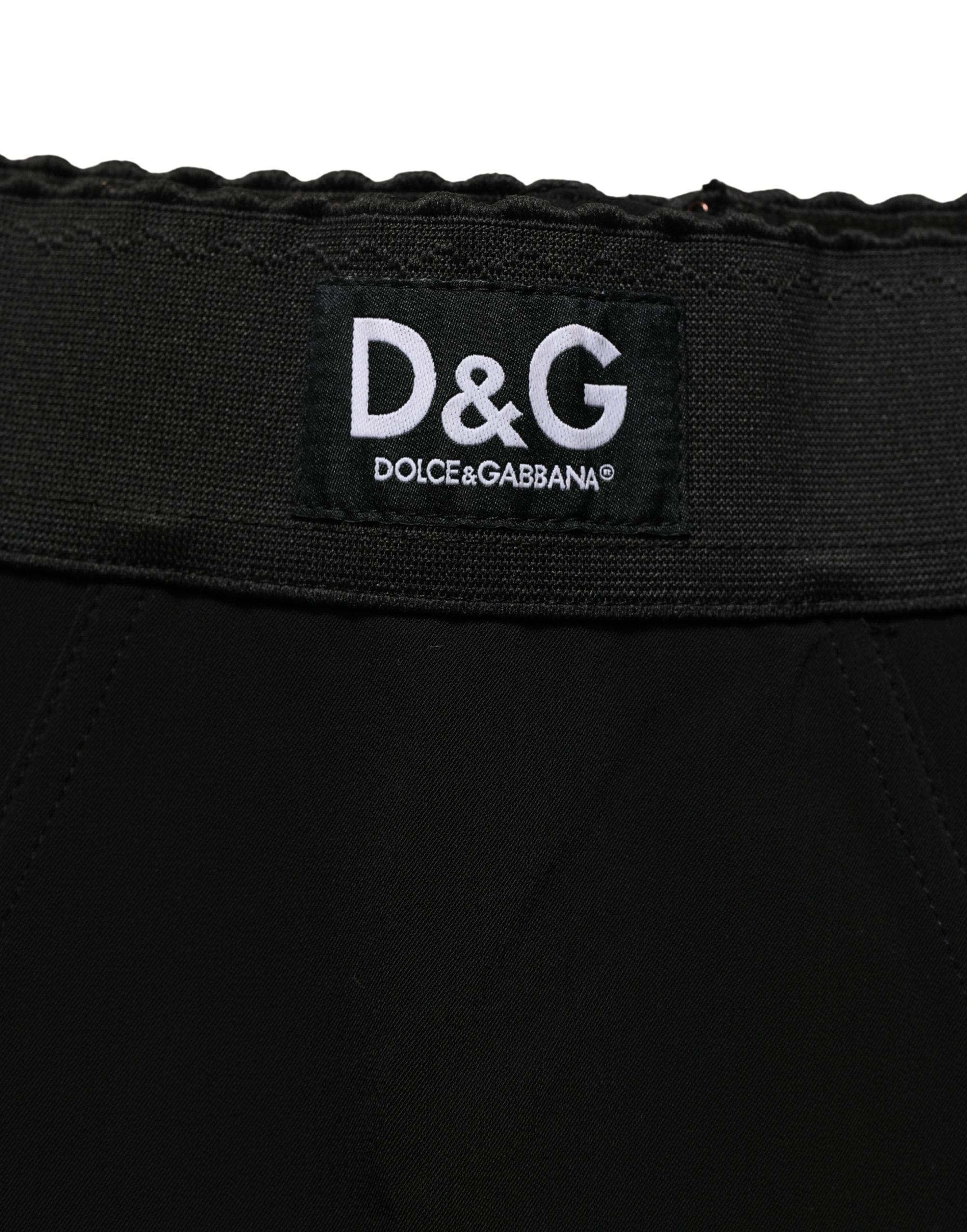 Dolce & Gabbana Viscose High Waist Capri Trouser Women's Pants