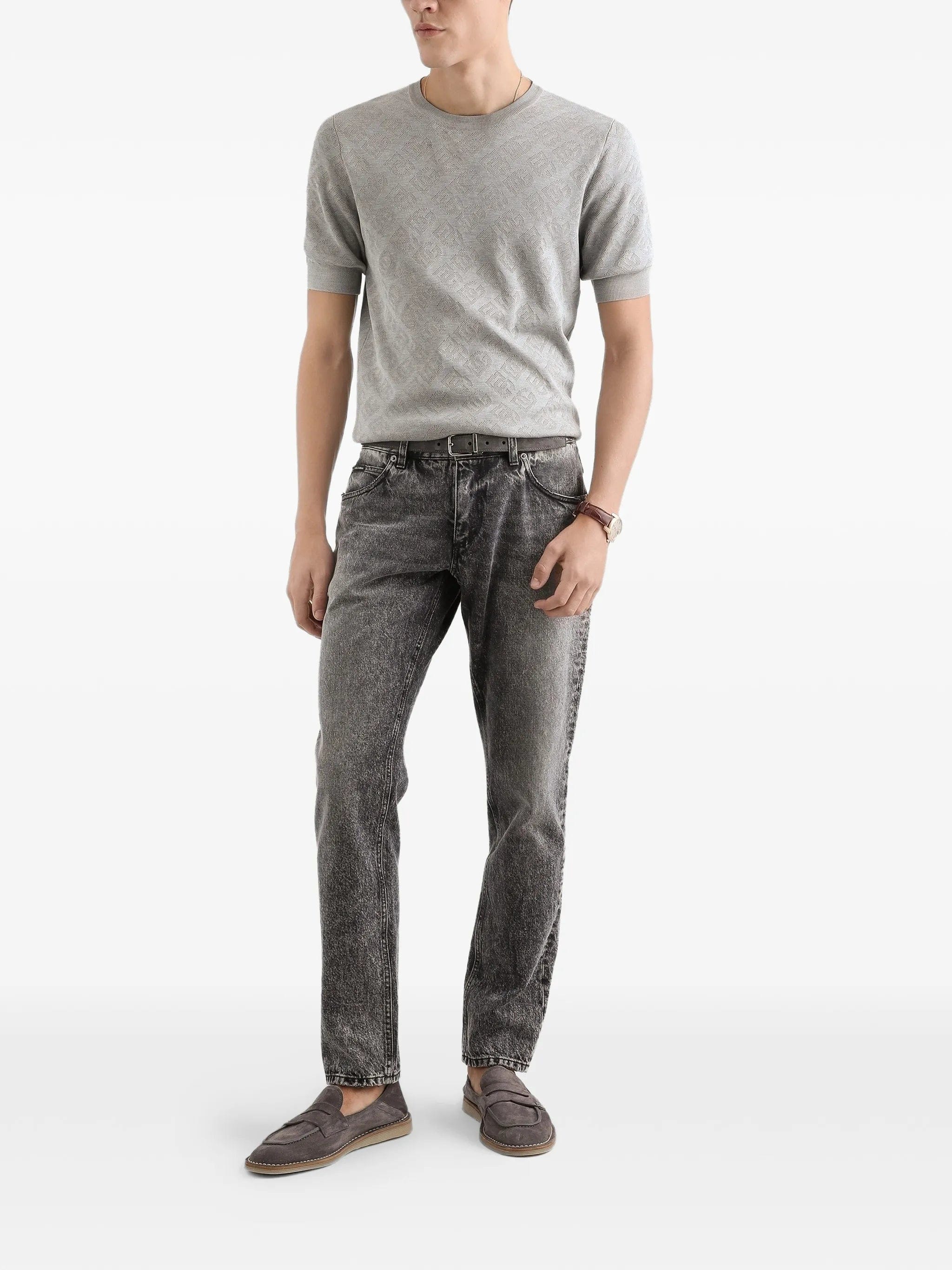 Dolce & Gabbana logo - plaque jeans