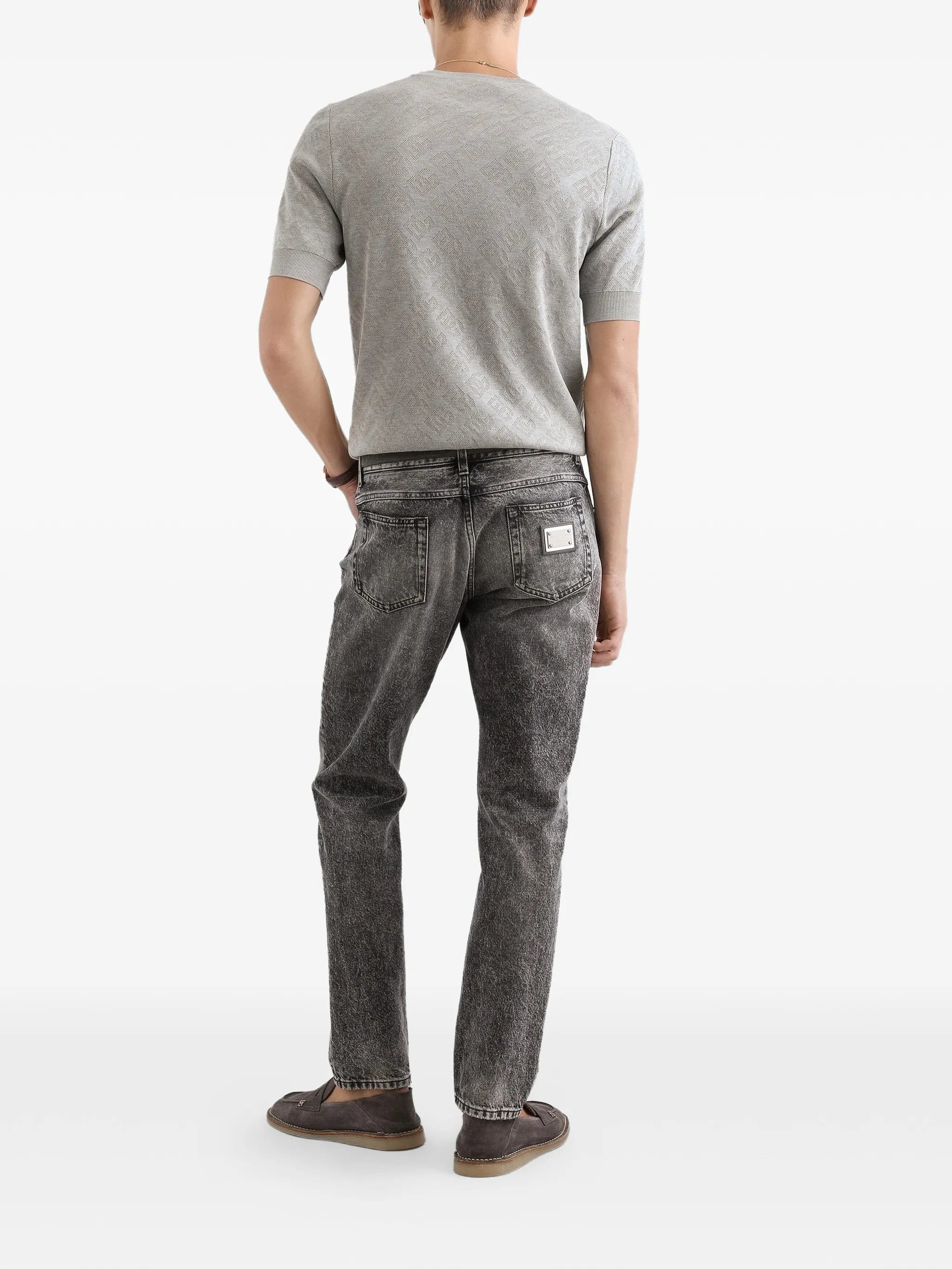 Dolce & Gabbana logo - plaque jeans