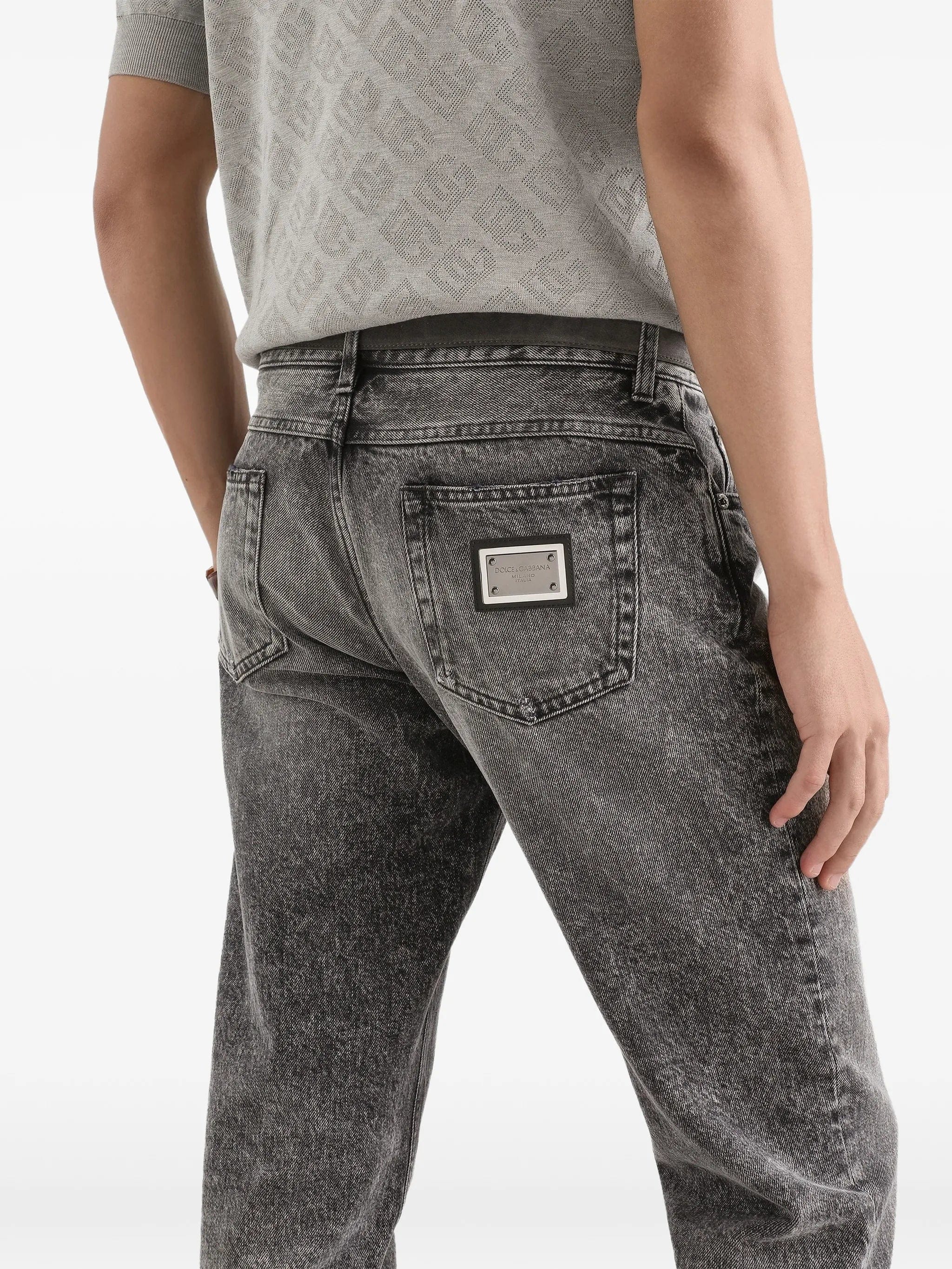 Dolce & Gabbana logo - plaque jeans