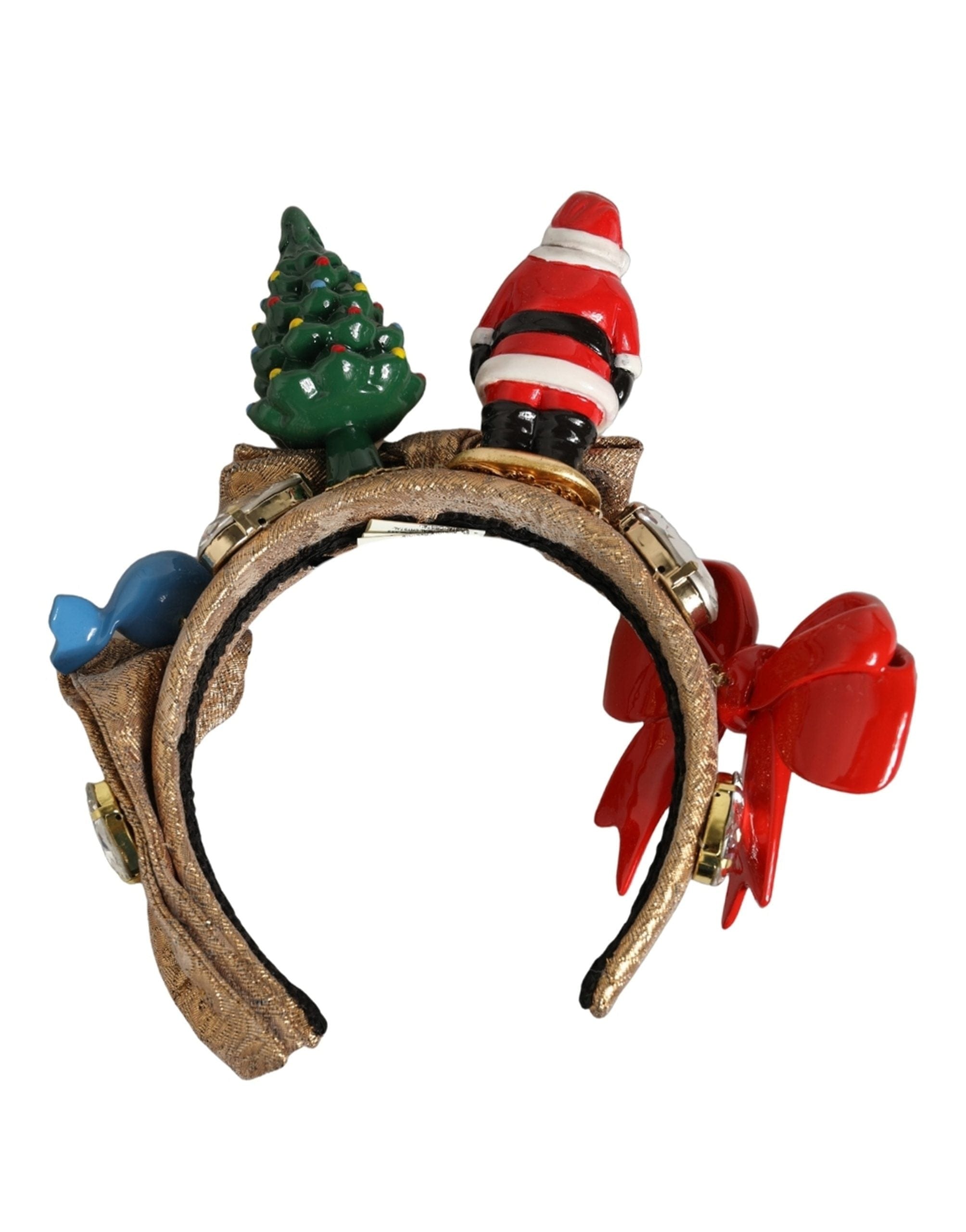 Dolce & Gabbana Multicolor Glittery Christmas Themed Headwear Women's Headband