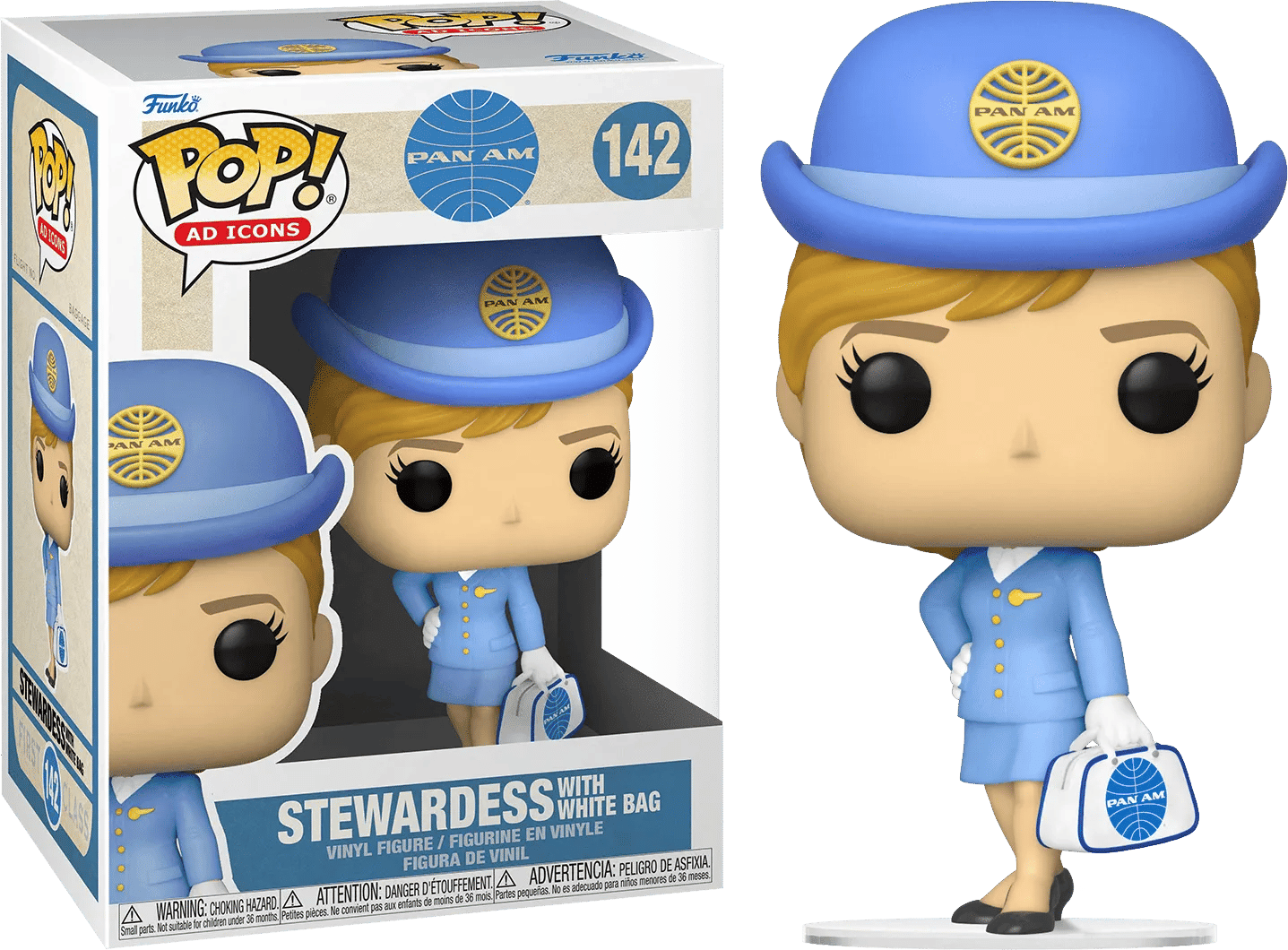 Funko Pan Am - Stewardess with White Bag Pop! Vinyl