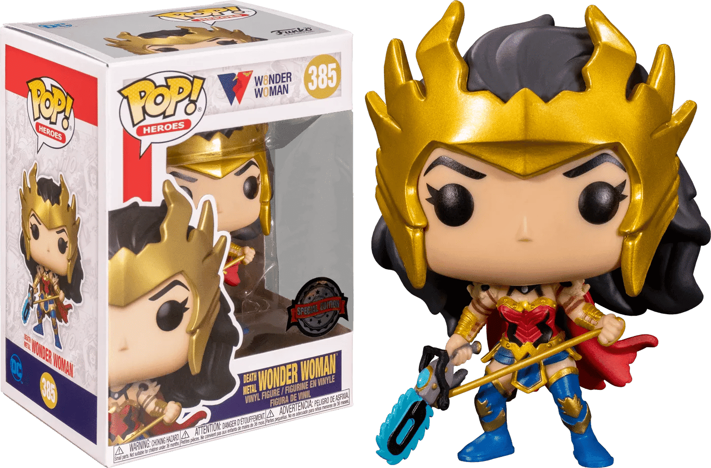 Funko Wonder Woman - Death Metal 80th Anniversary US Exclusive Pop! Vinyl
