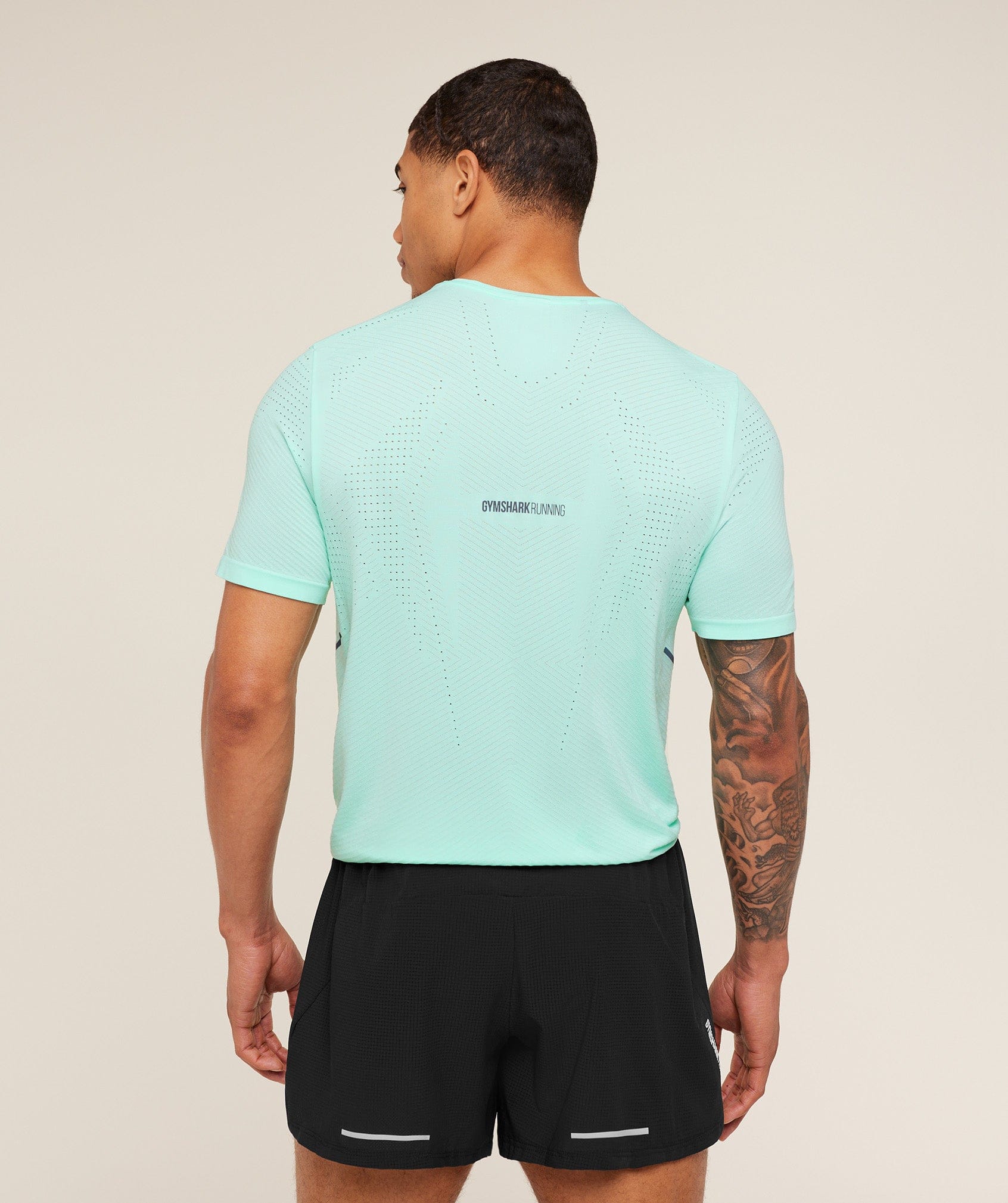 Gymshark Seamless Running T - Shirt Pop Turquoise