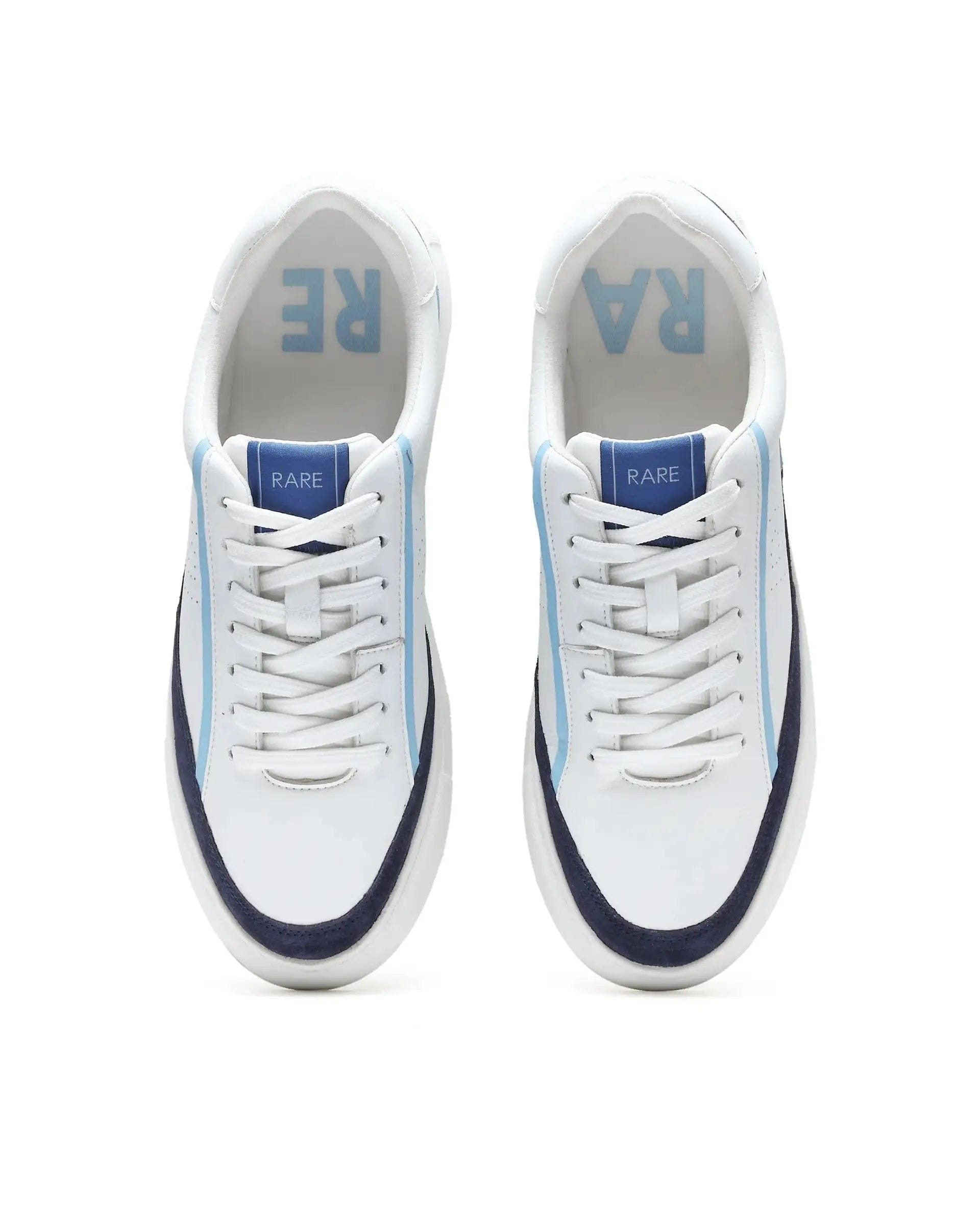RAREZ Rare Rabbit Men's Kennen Navy Micro Fiber Causal Sneaker