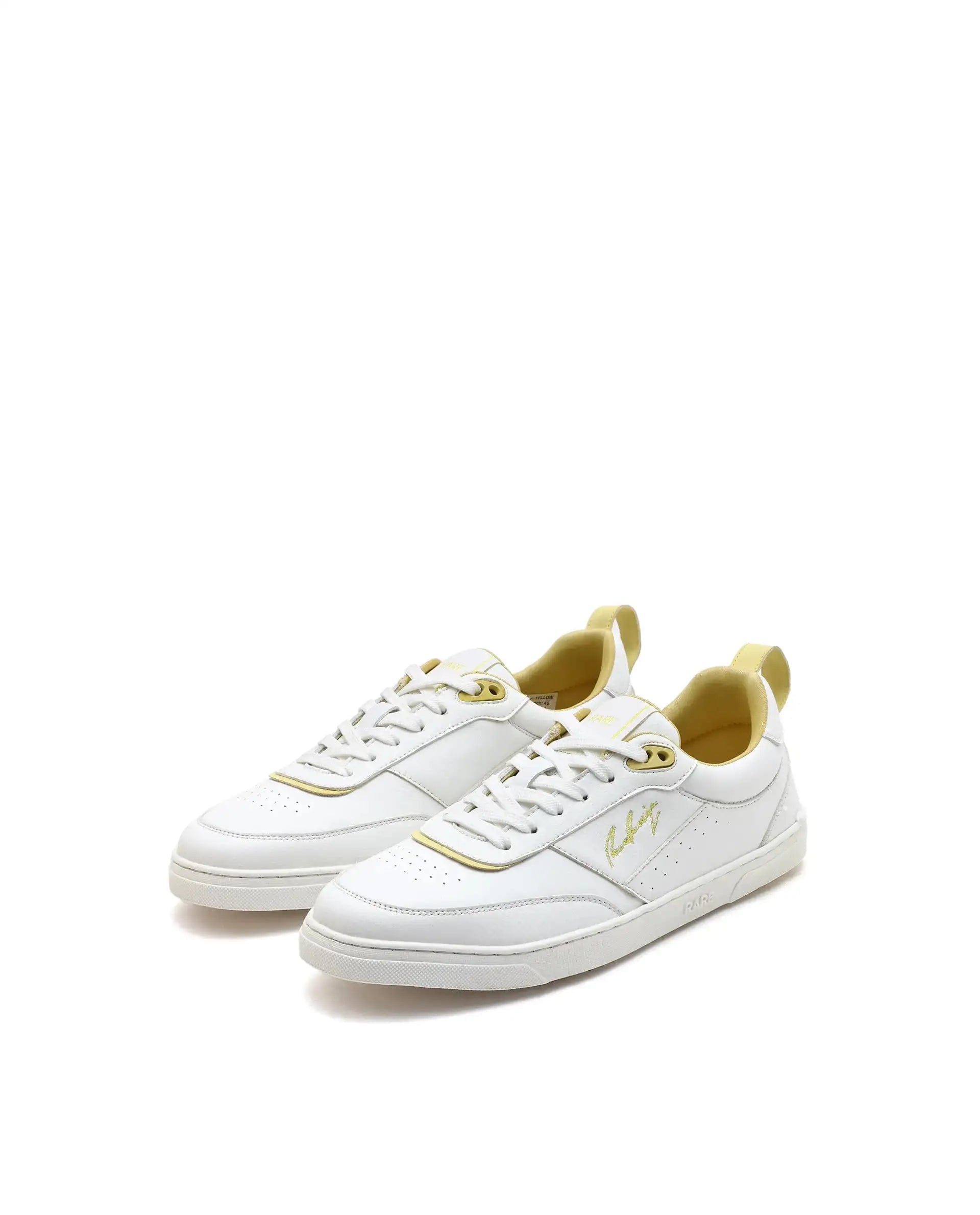 RAREZ Rare Rabbit Men's Garen Yellow Micro Fibercausal Sneaker