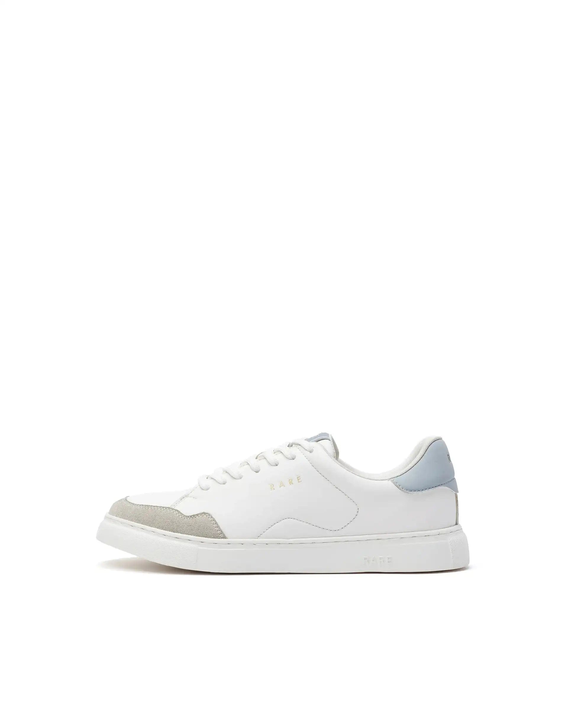 RAREZ Rare Rabbit Men's Mawi White Micro Fiber Leather Sneaker