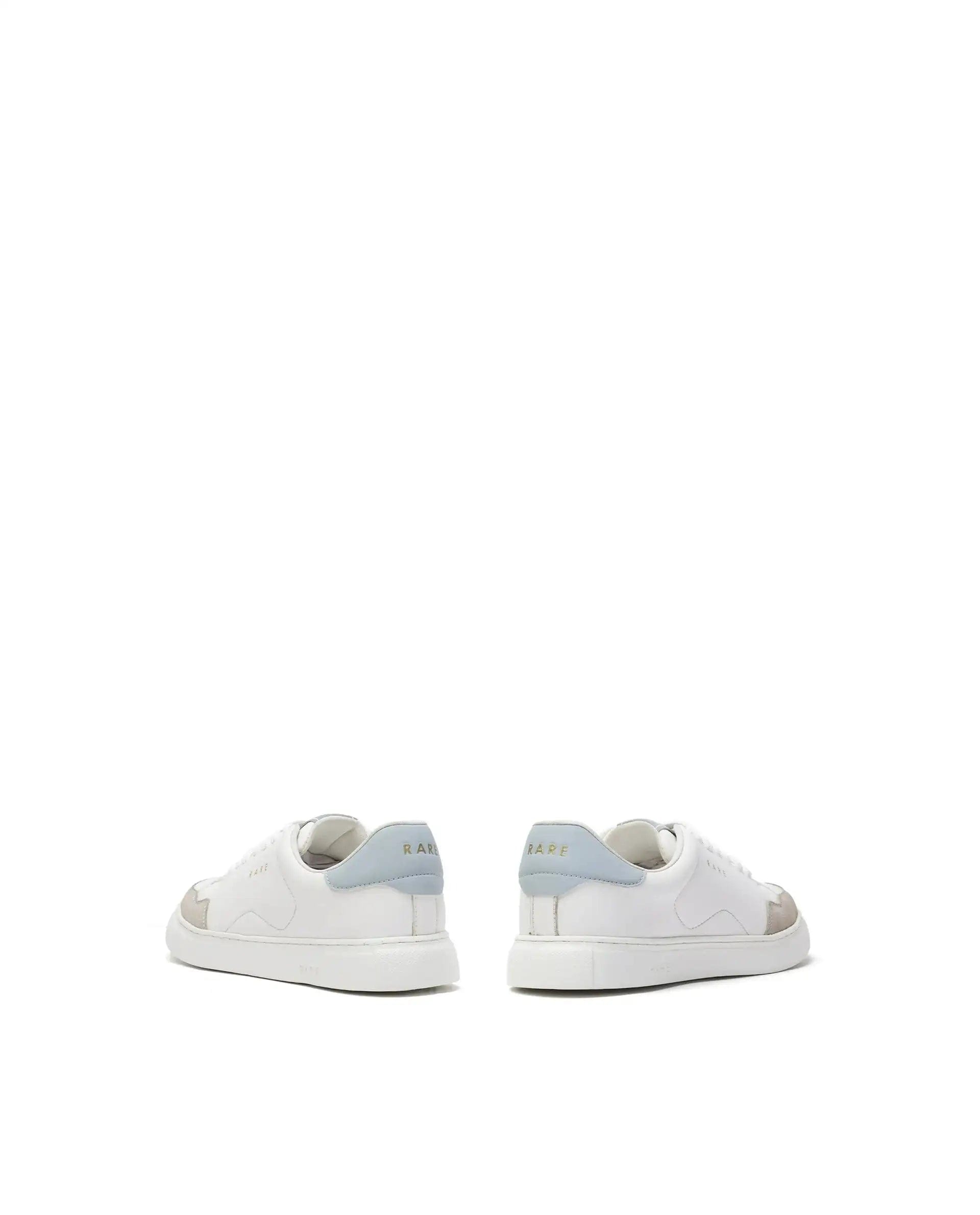 RAREZ Rare Rabbit Men's Mawi White Micro Fiber Leather Sneaker