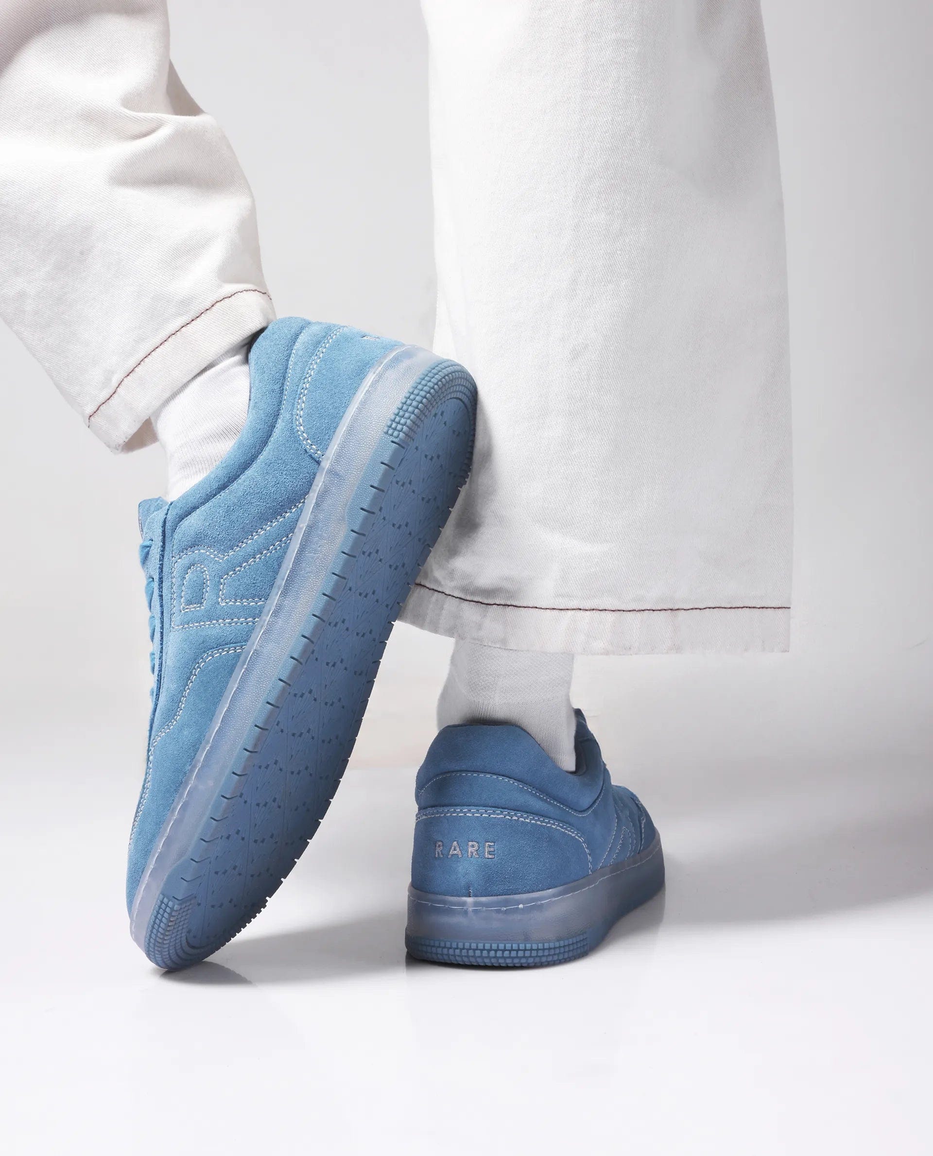 RAREZ Rare Rabbit Men Oslo Blue Lace - Up Closure Sneaker