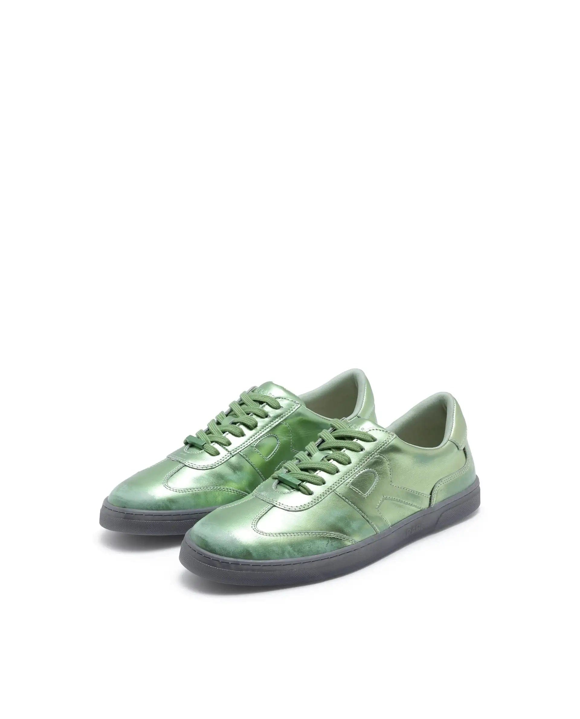 RAREZ Rare Rabbit Men Mercure Metallic Green Lace - Up Closure Shoes