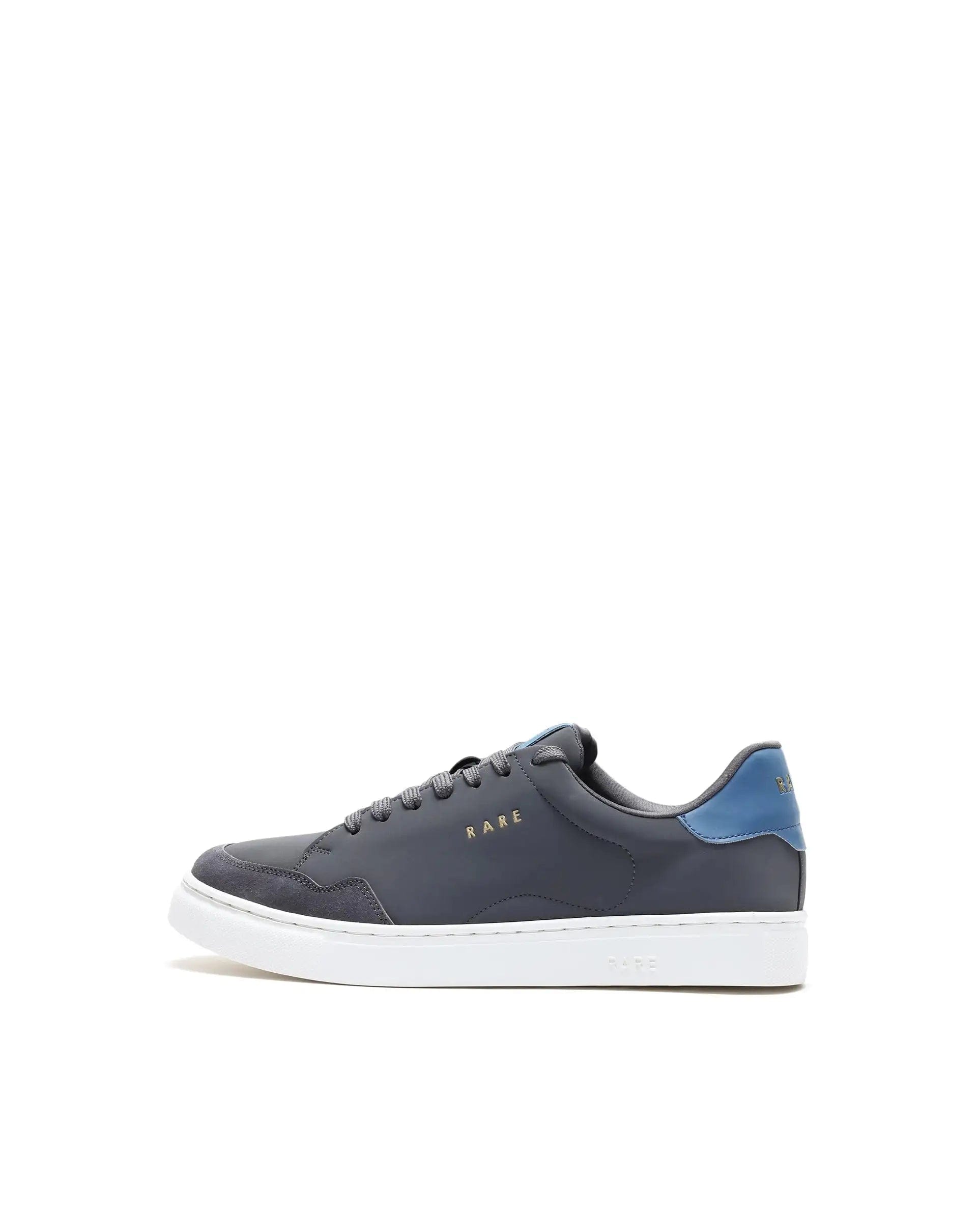 RAREZ Rare Rabbit Men's Mawi Grey Micro Fiber Causal Sneaker