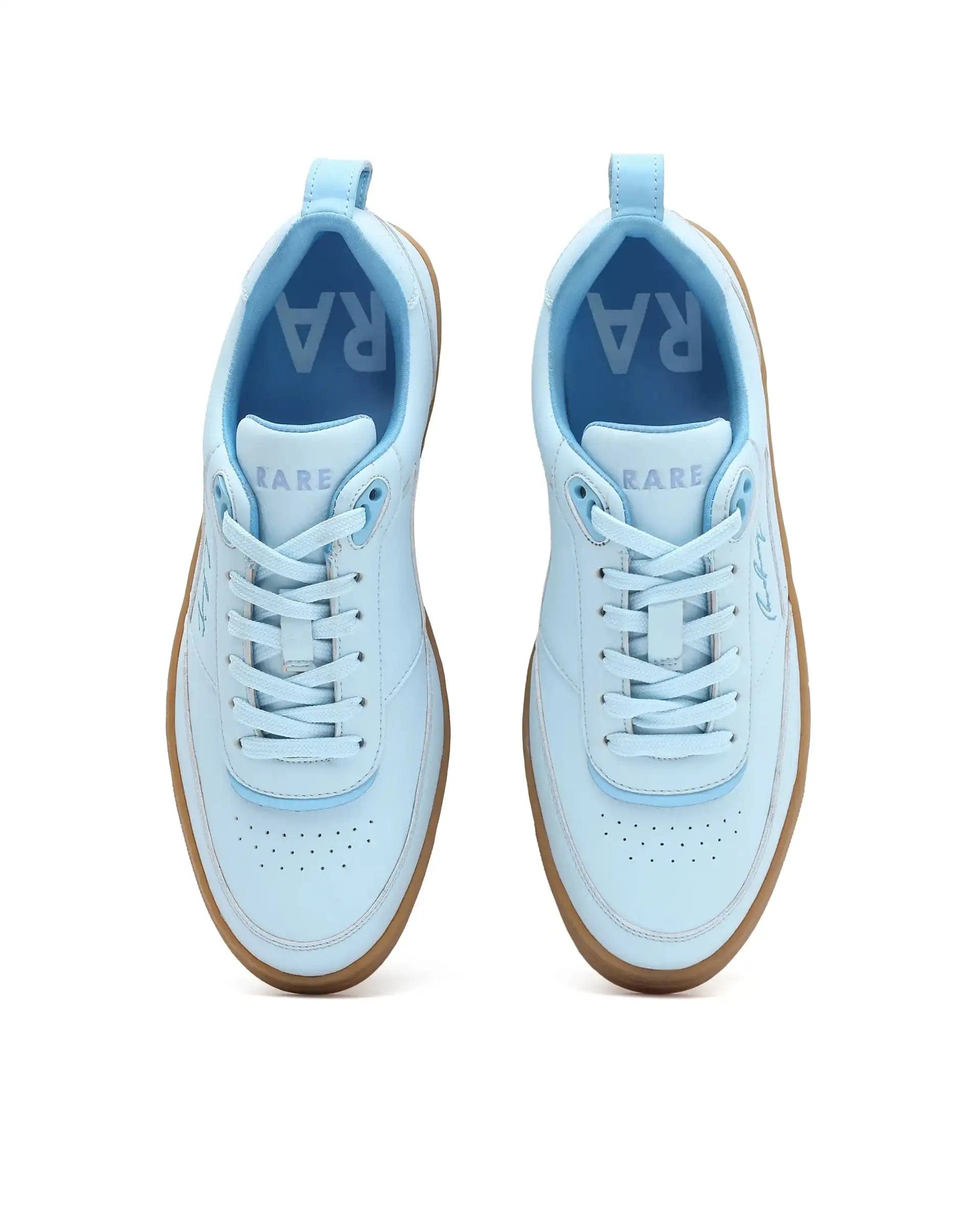 RAREZ Rare Rabbit Men's Garen Blue Micro Fiber Causal Sneaker