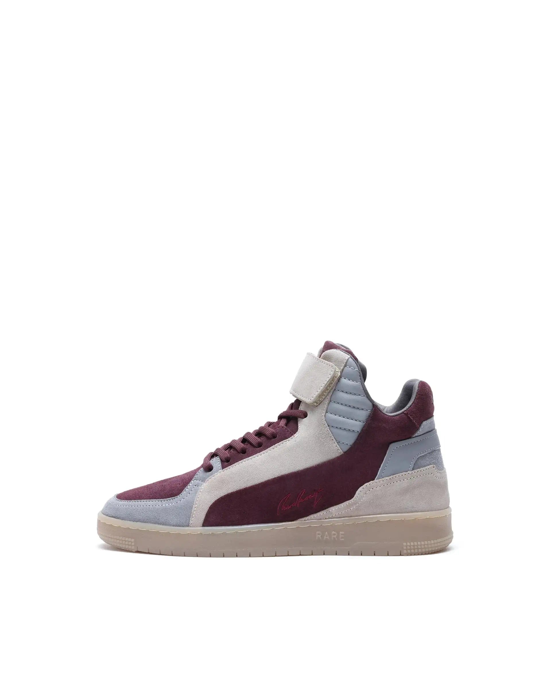 RAREZ Rare Rabbit Men's Bacu Burgundy Lace - Up Suede Leather Closure Sneakers