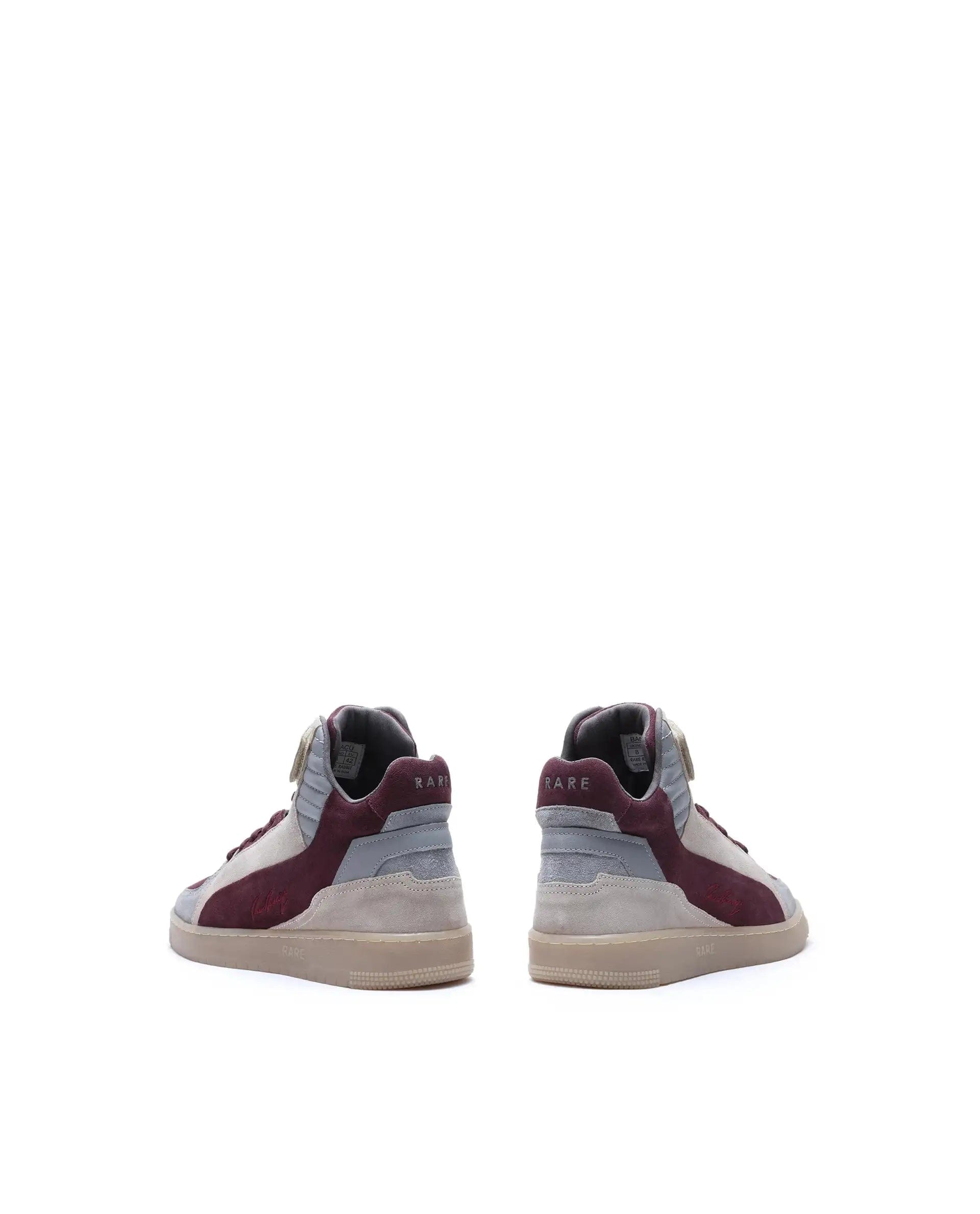 RAREZ Rare Rabbit Men's Bacu Burgundy Lace - Up Suede Leather Closure Sneakers
