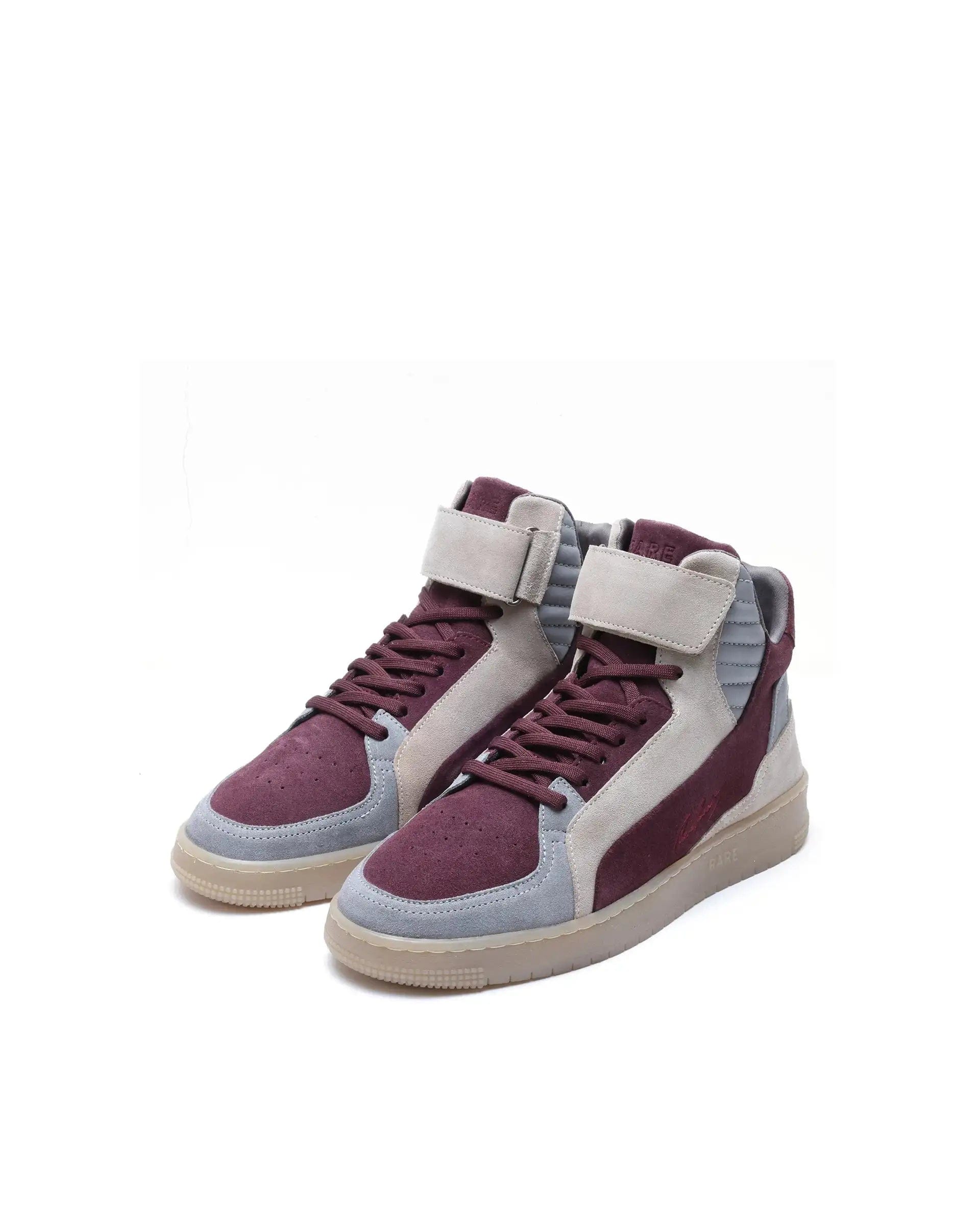 RAREZ Rare Rabbit Men's Bacu Burgundy Lace - Up Suede Leather Closure Sneakers