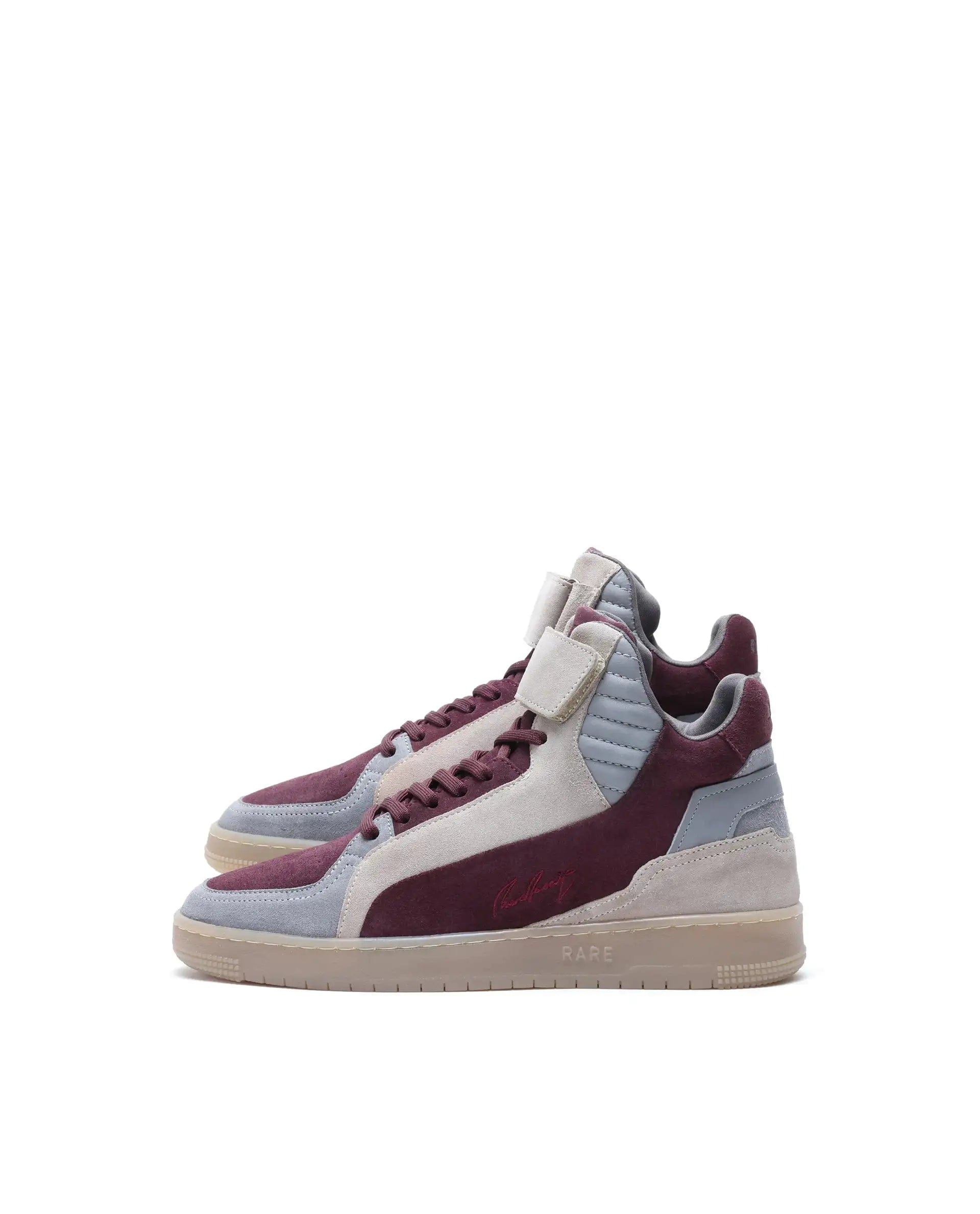 RAREZ Rare Rabbit Men's Bacu Burgundy Lace - Up Suede Leather Closure Sneakers