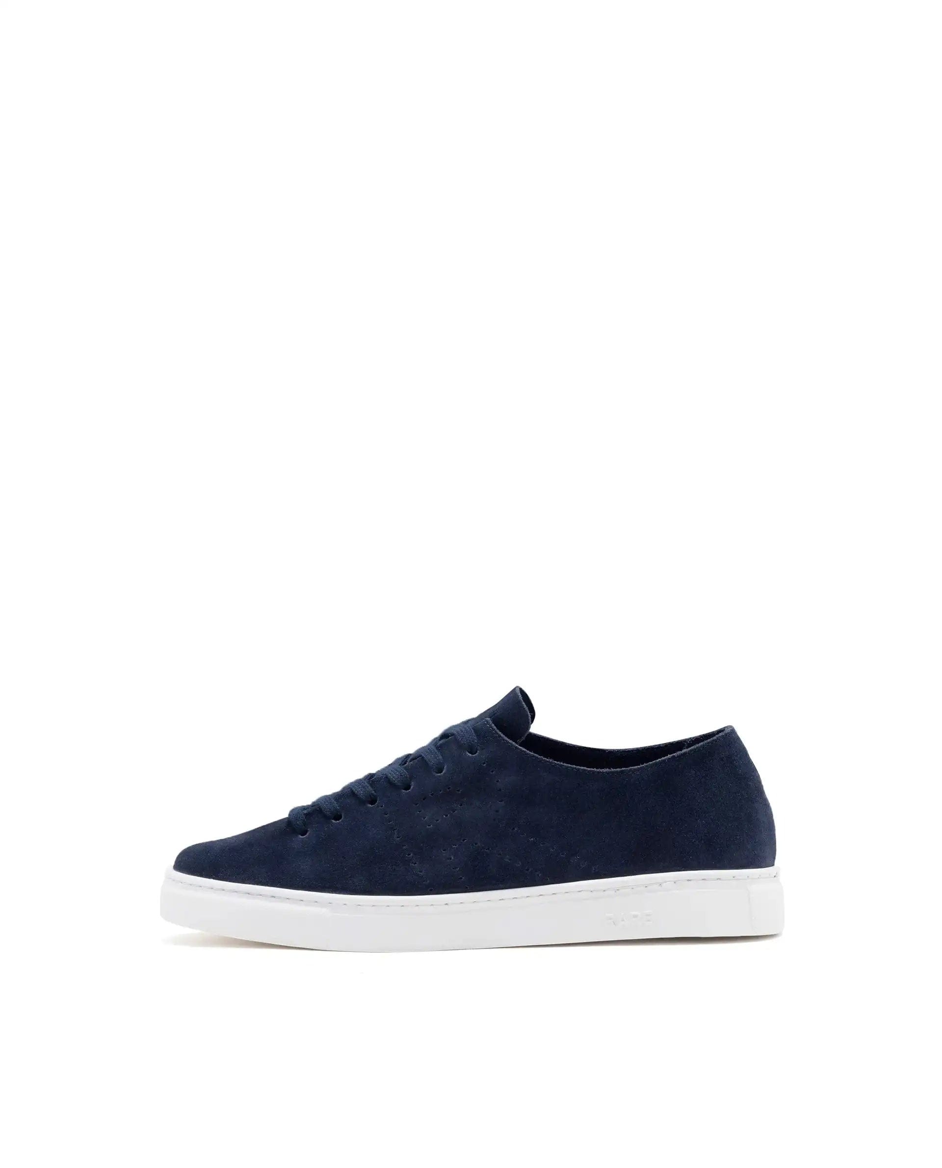 RAREZ Rare Rabbit Men Skin Navy Suede Monotone Upper Low - Top Lace - Up Plain Shoes