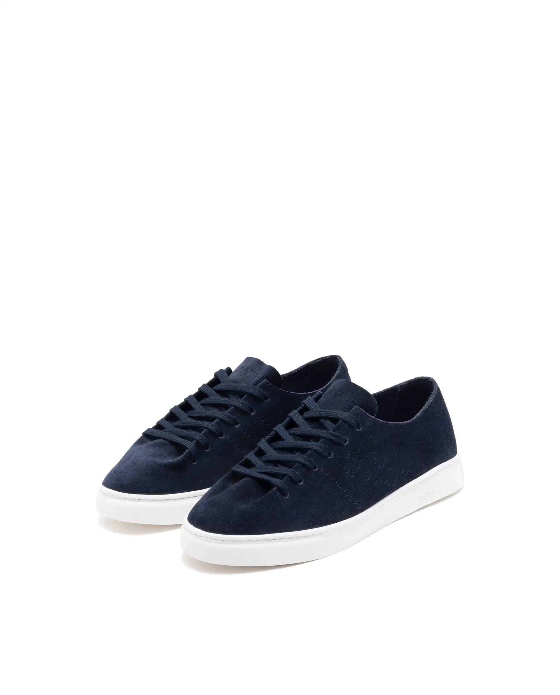 RAREZ Rare Rabbit Men Skin Navy Suede Monotone Upper Low - Top Lace - Up Plain Shoes