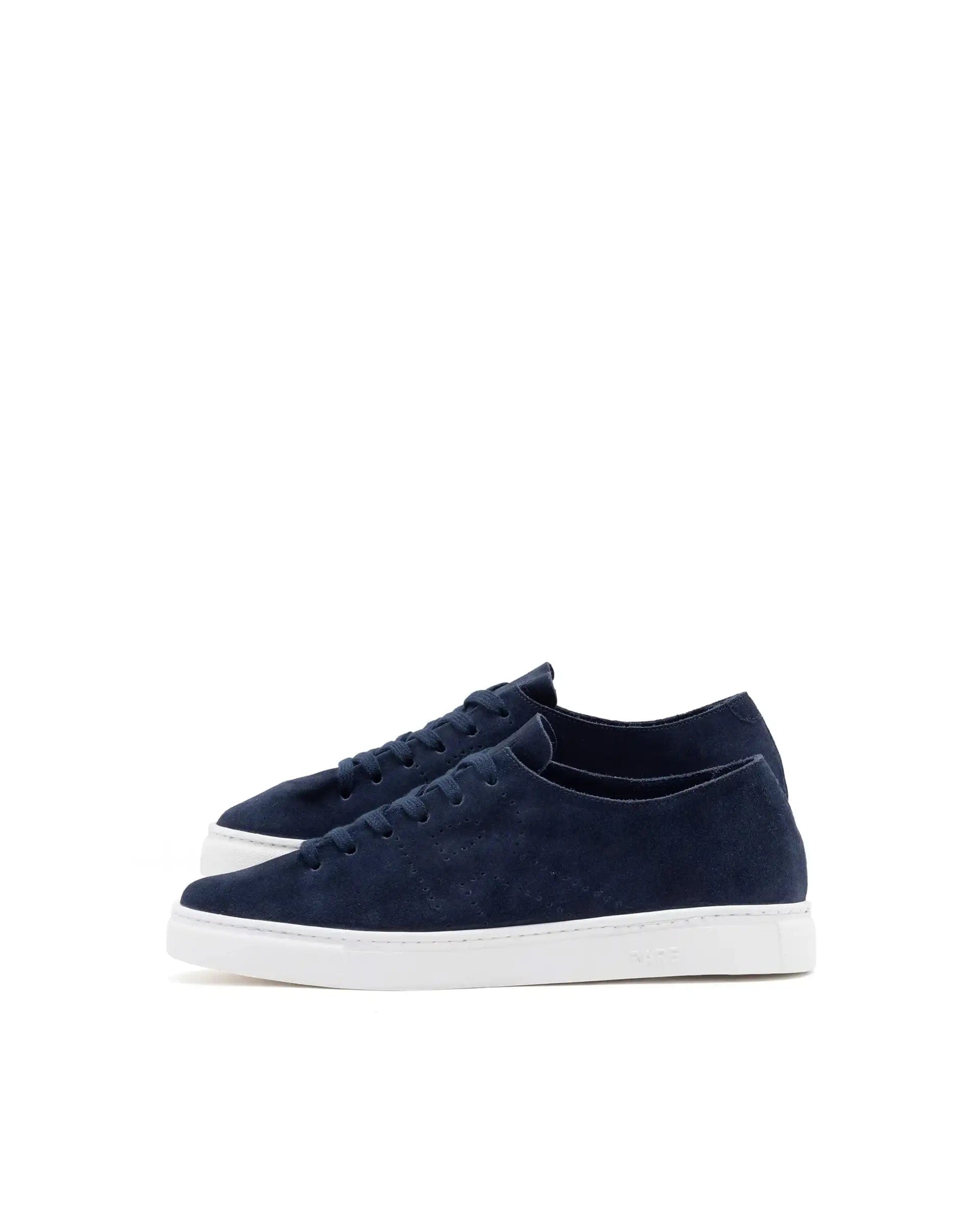 RAREZ Rare Rabbit Men Skin Navy Suede Monotone Upper Low - Top Lace - Up Plain Shoes