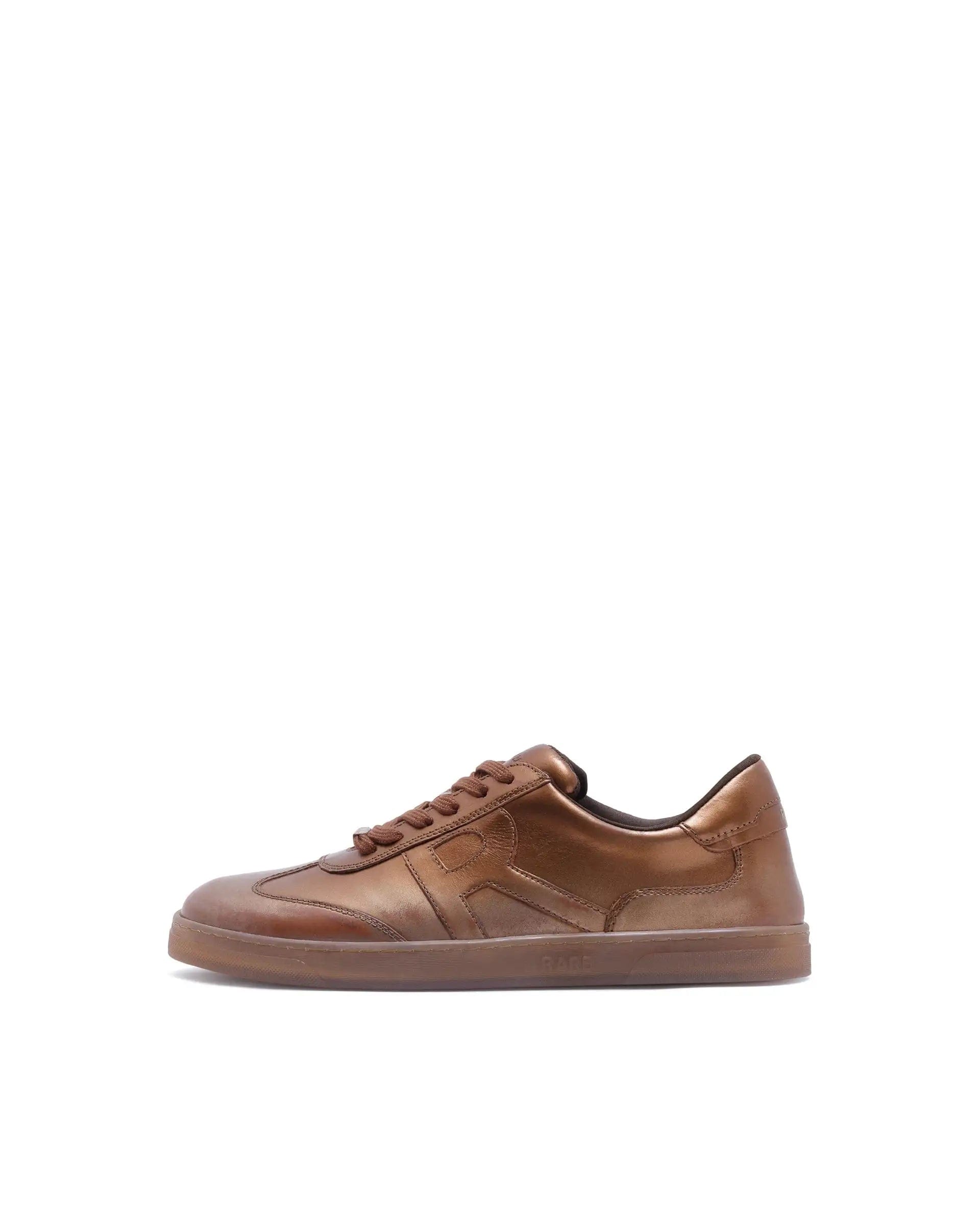 RAREZ Rare Rabbit Men Mercure Metallic Copper Lace - Up Closure Shoes
