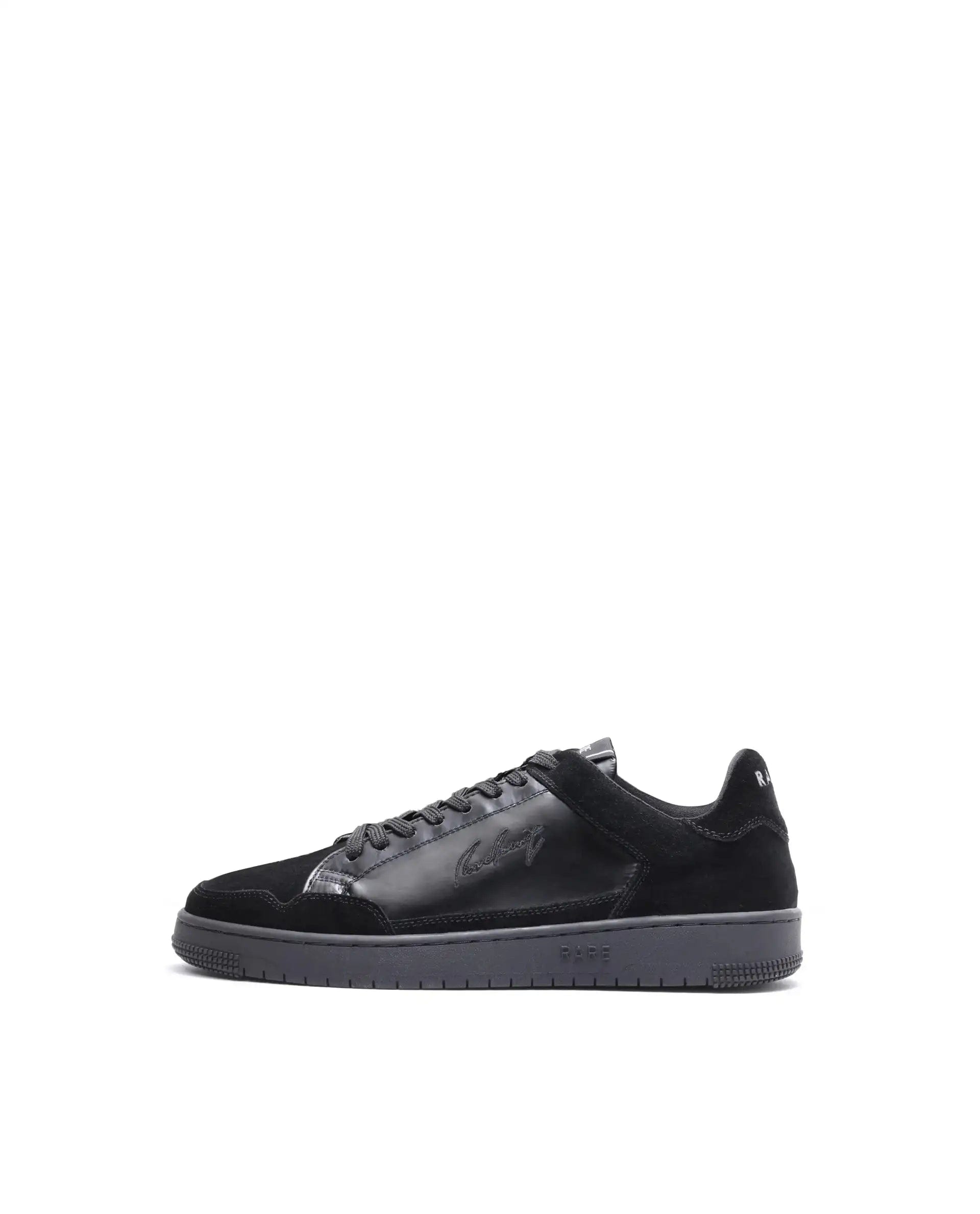 RAREZ Rare Rabbit Men's Amigo Black Parachute Lace - Up Closure Sneaker