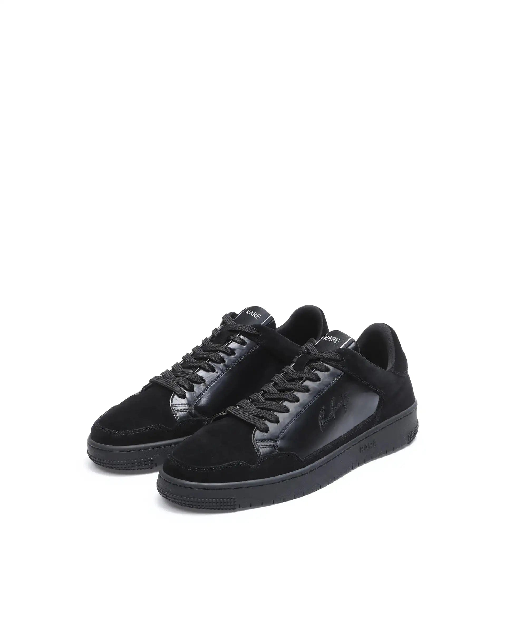 RAREZ Rare Rabbit Men's Amigo Black Parachute Lace - Up Closure Sneaker