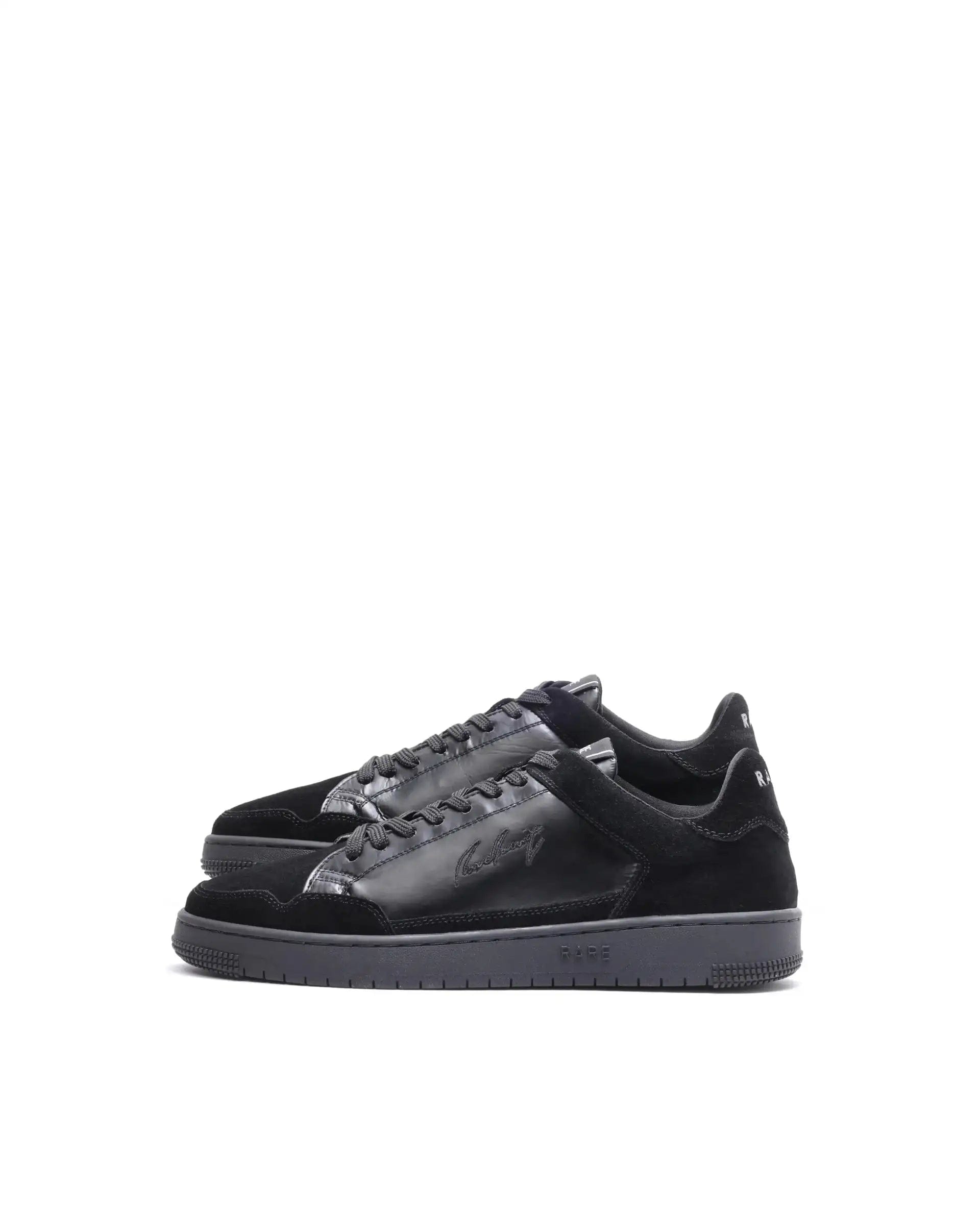 RAREZ Rare Rabbit Men's Amigo Black Parachute Lace - Up Closure Sneaker